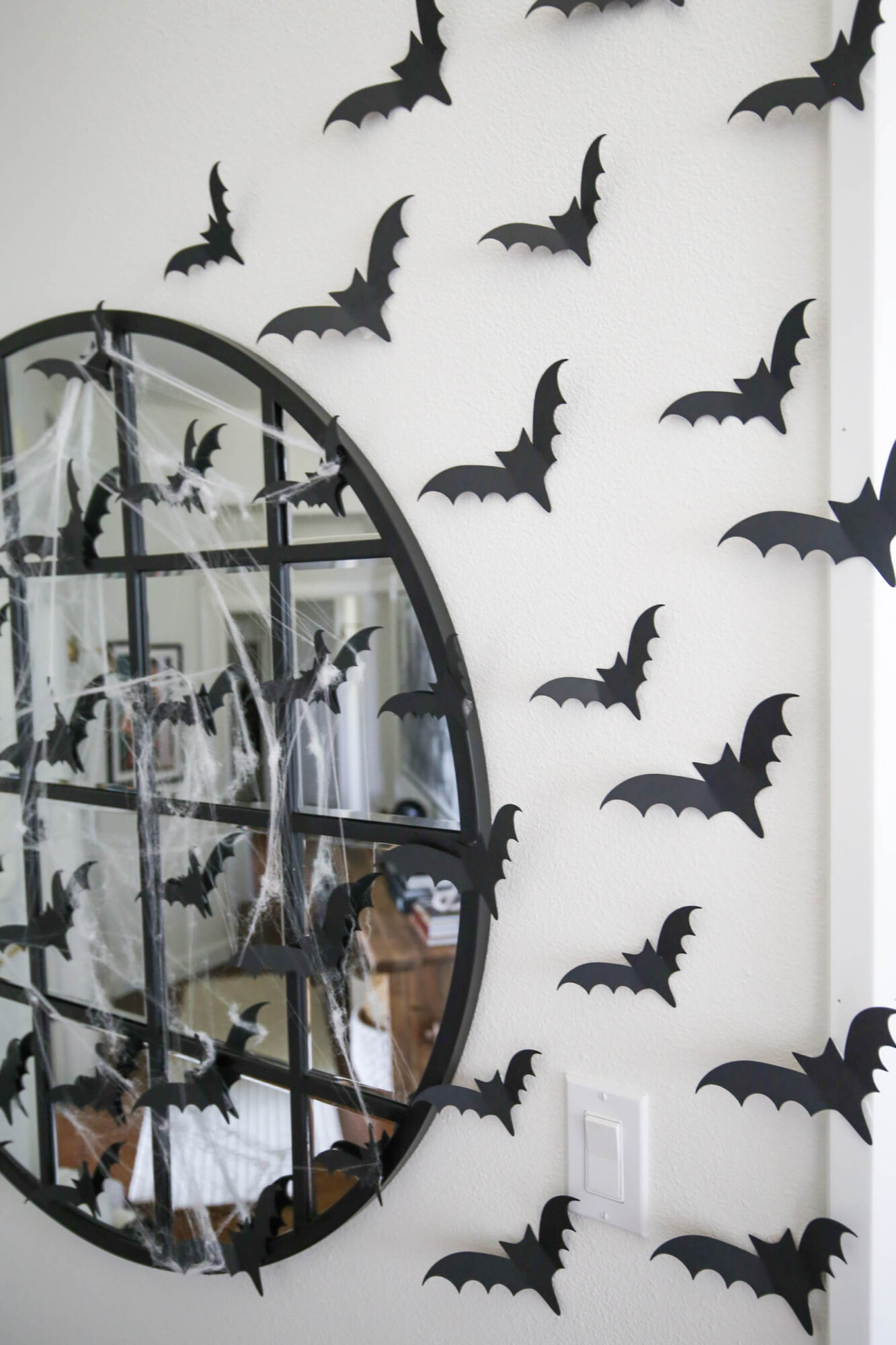 halloween bats and pumpkins