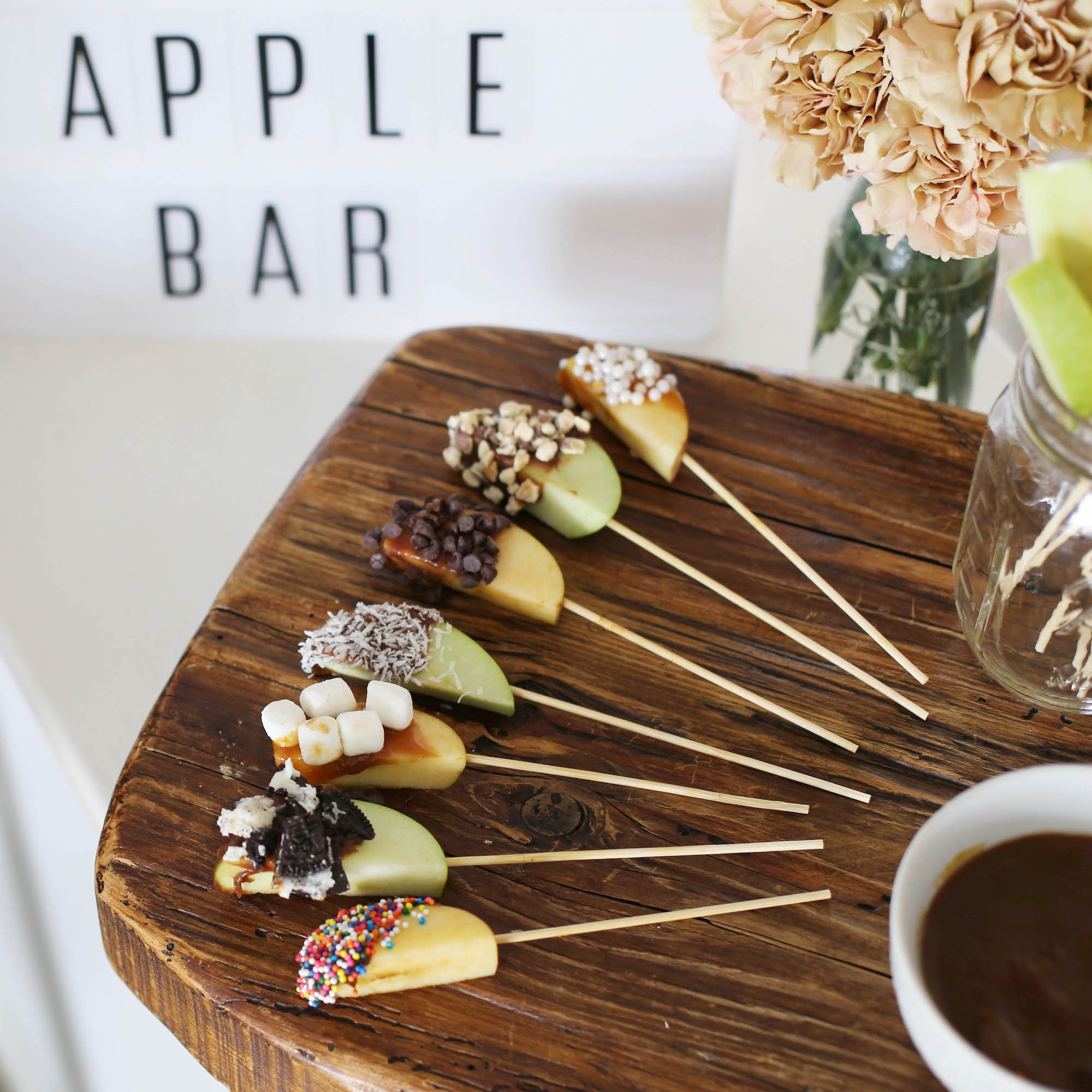 caramel apple bar