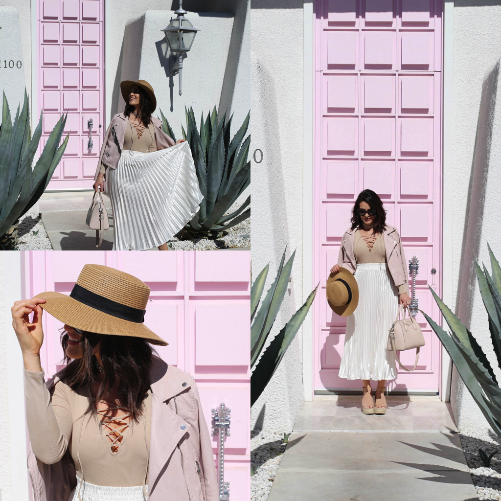 palm springs pleats_pink door