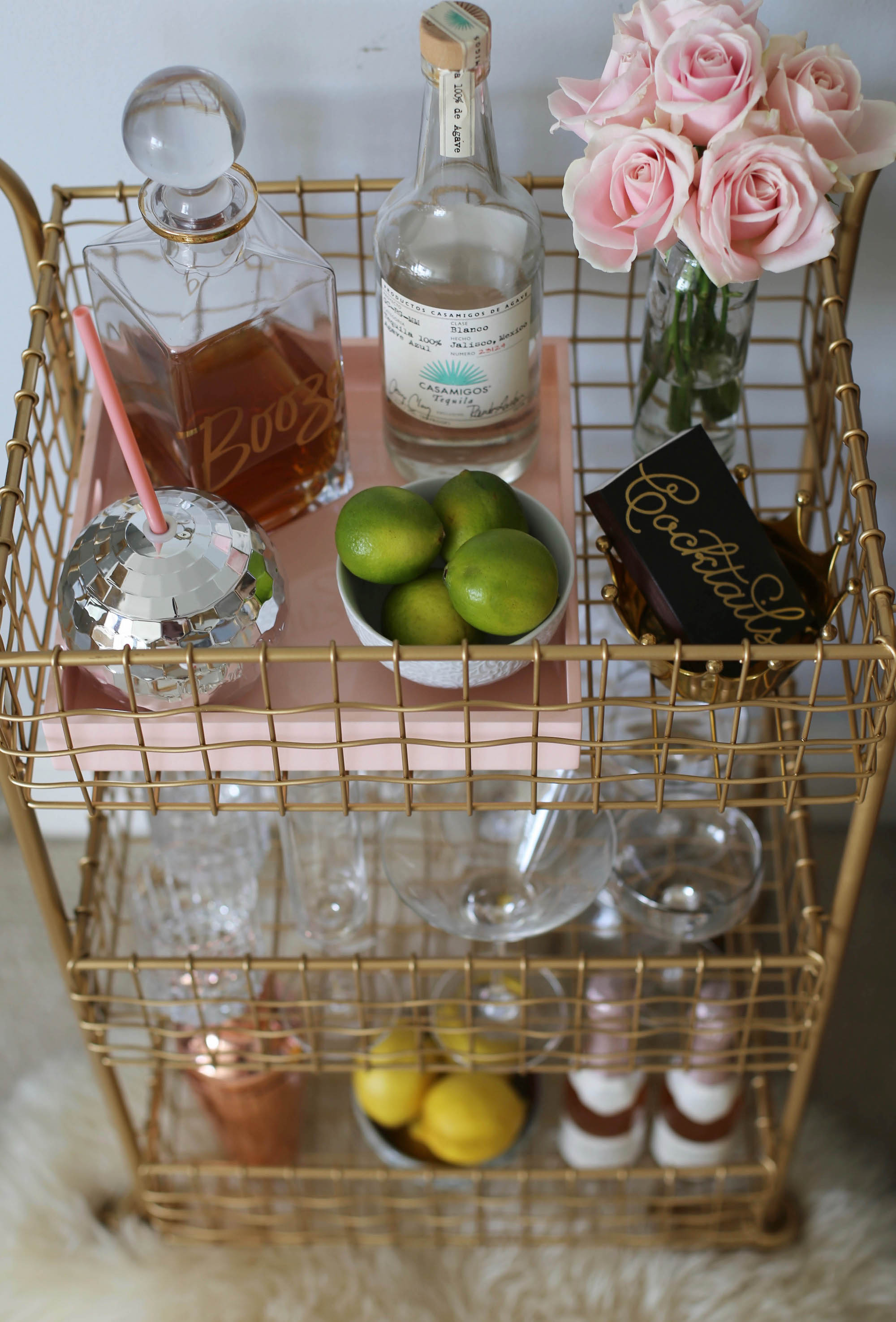 mini bar cart