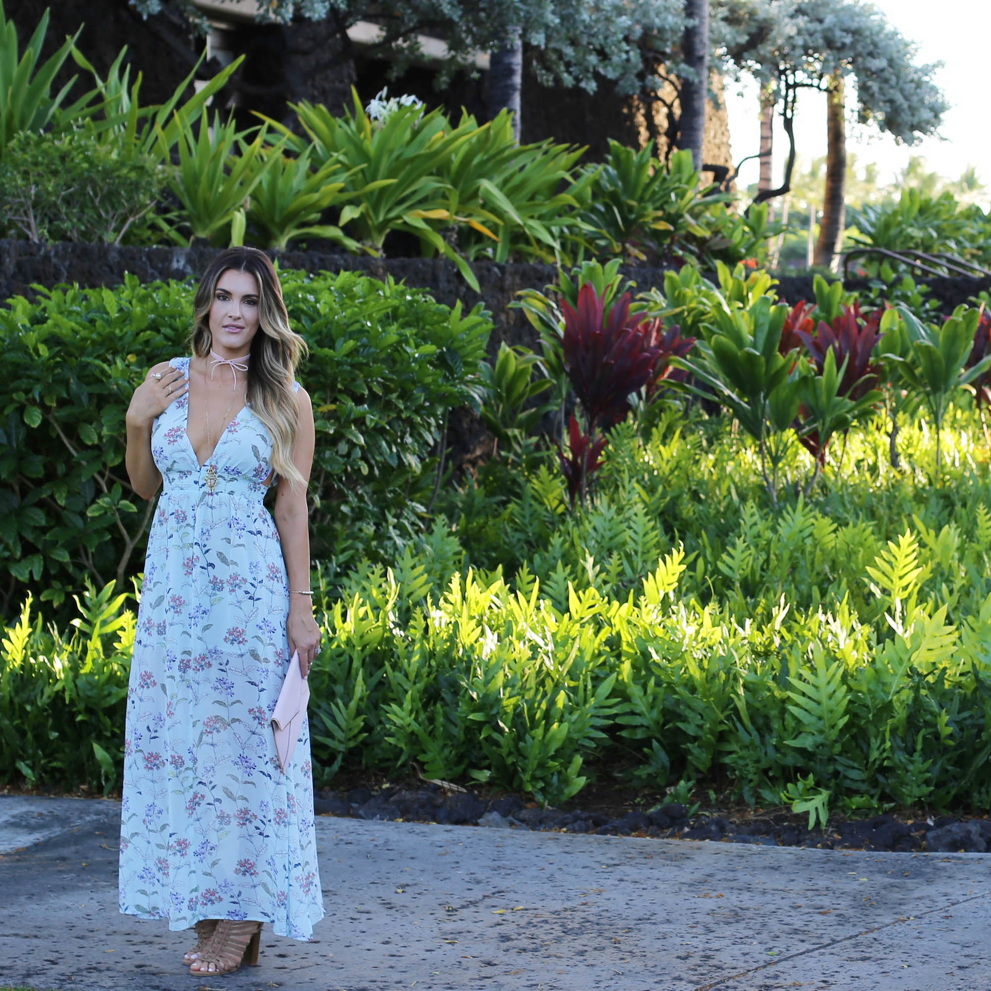 hawaii maxi dress styled by kasey
