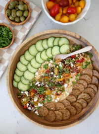 mediterranean hummus appetizer