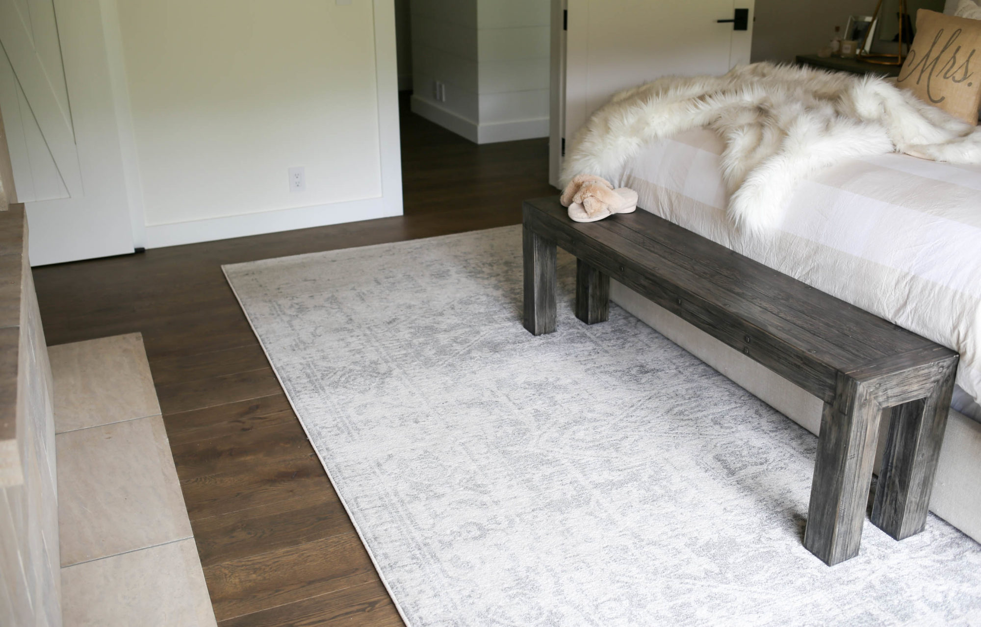 neutral farmhouse bedroom
