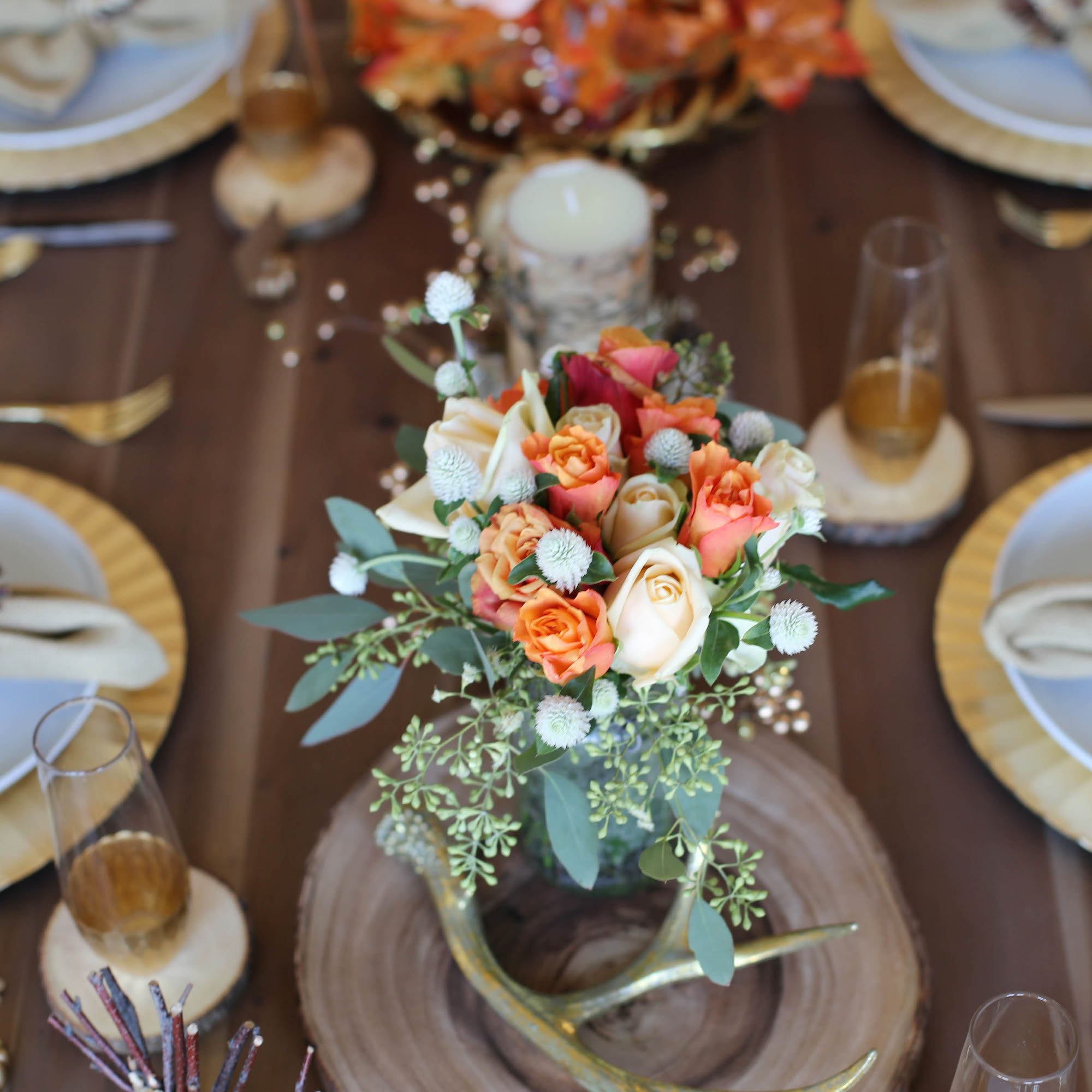 thanksgiving tablescape styled by kasey 