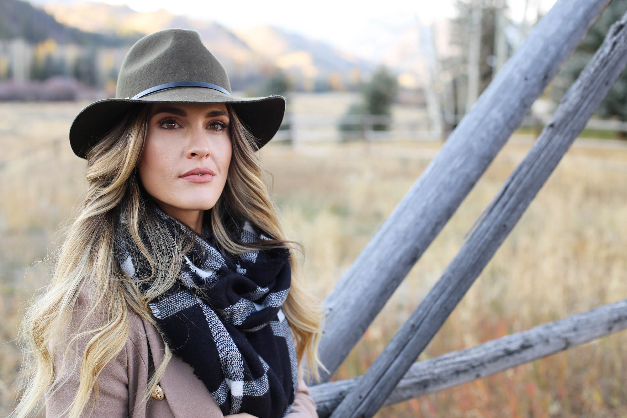 double breast blazer scarf styled by kasey 