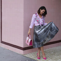 pleats and pink