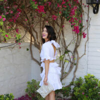 ruffle dress styled by kasey