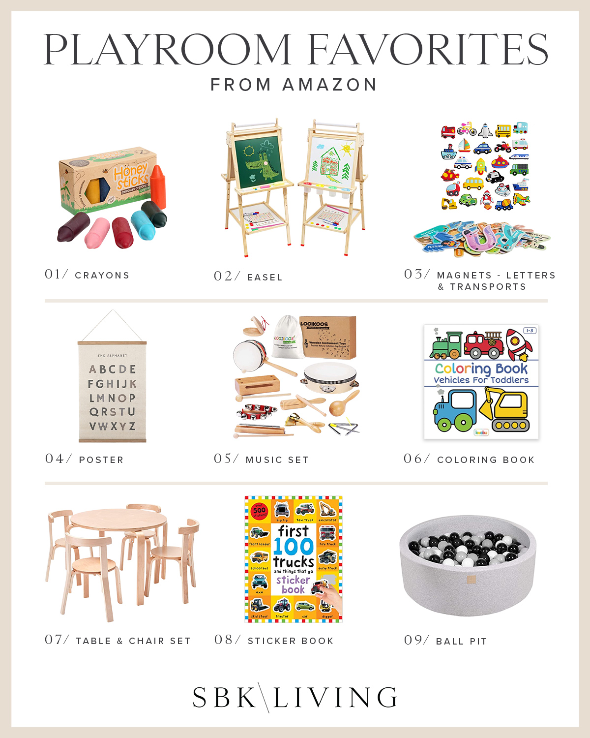 Amazon Playroom Favorites