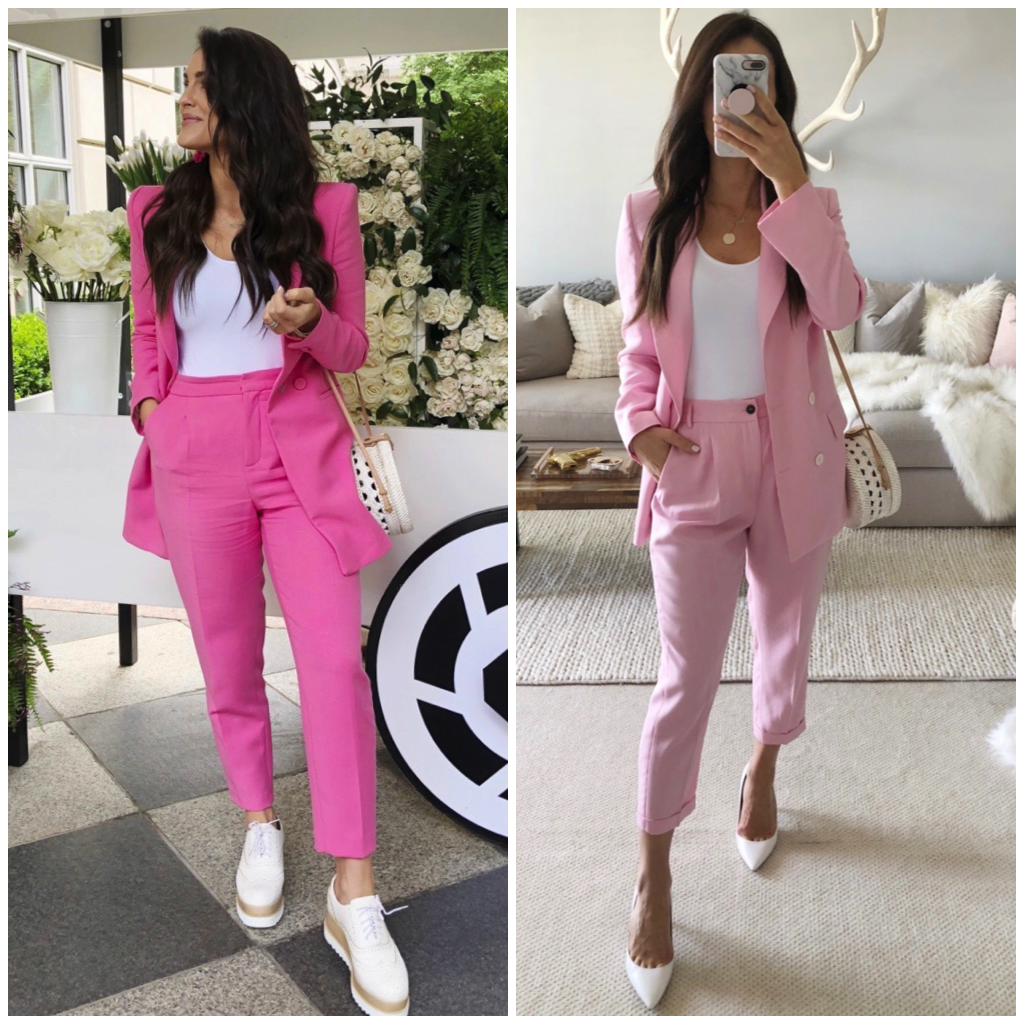 pink summer suits