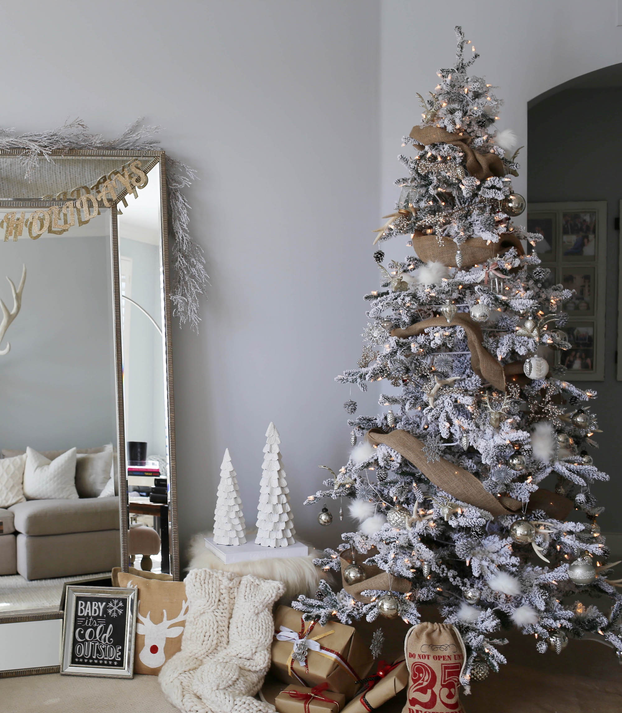 rustic chic holiday decor
