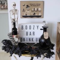 halloween boozy bar