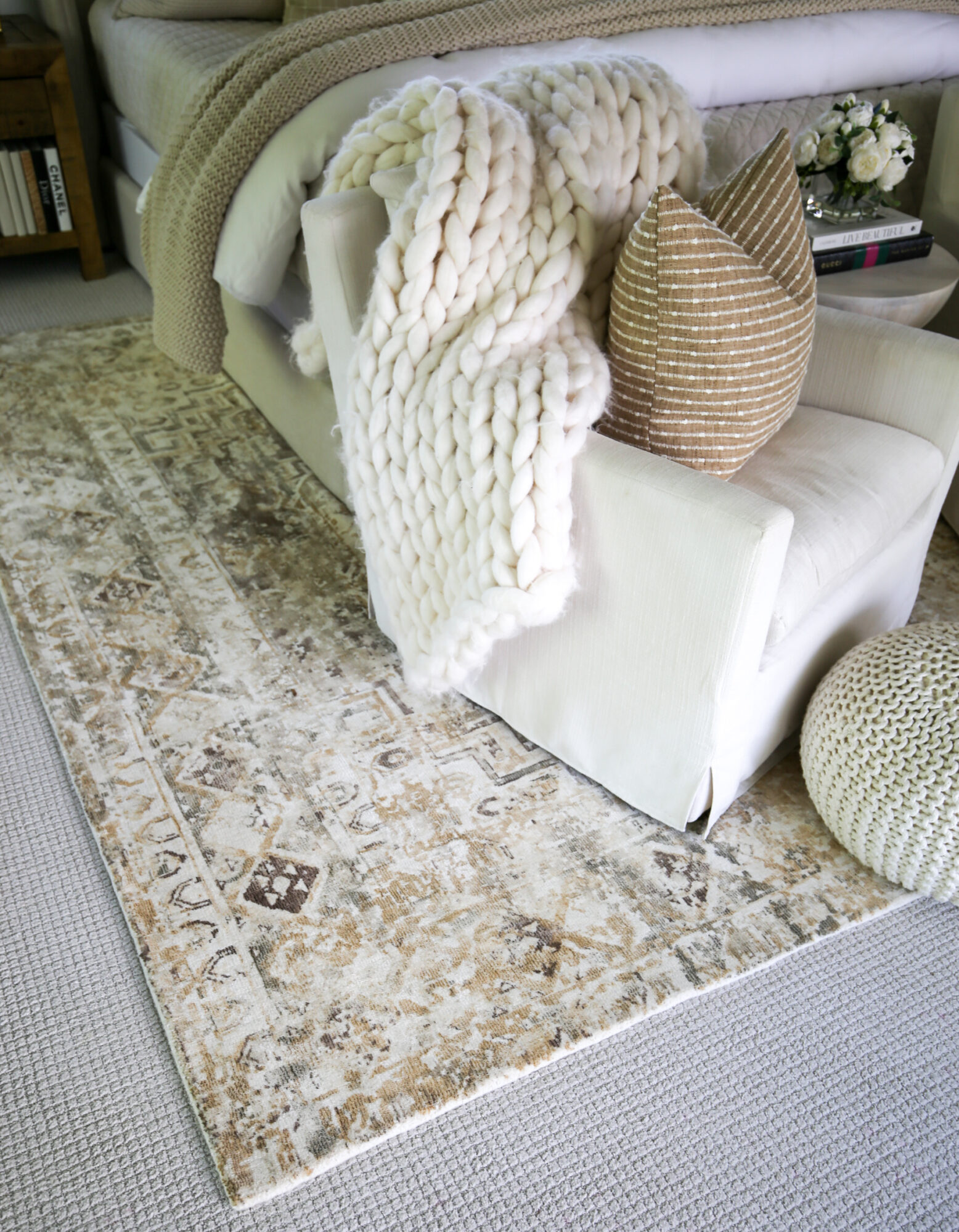 modern country neutral bedroom home decor