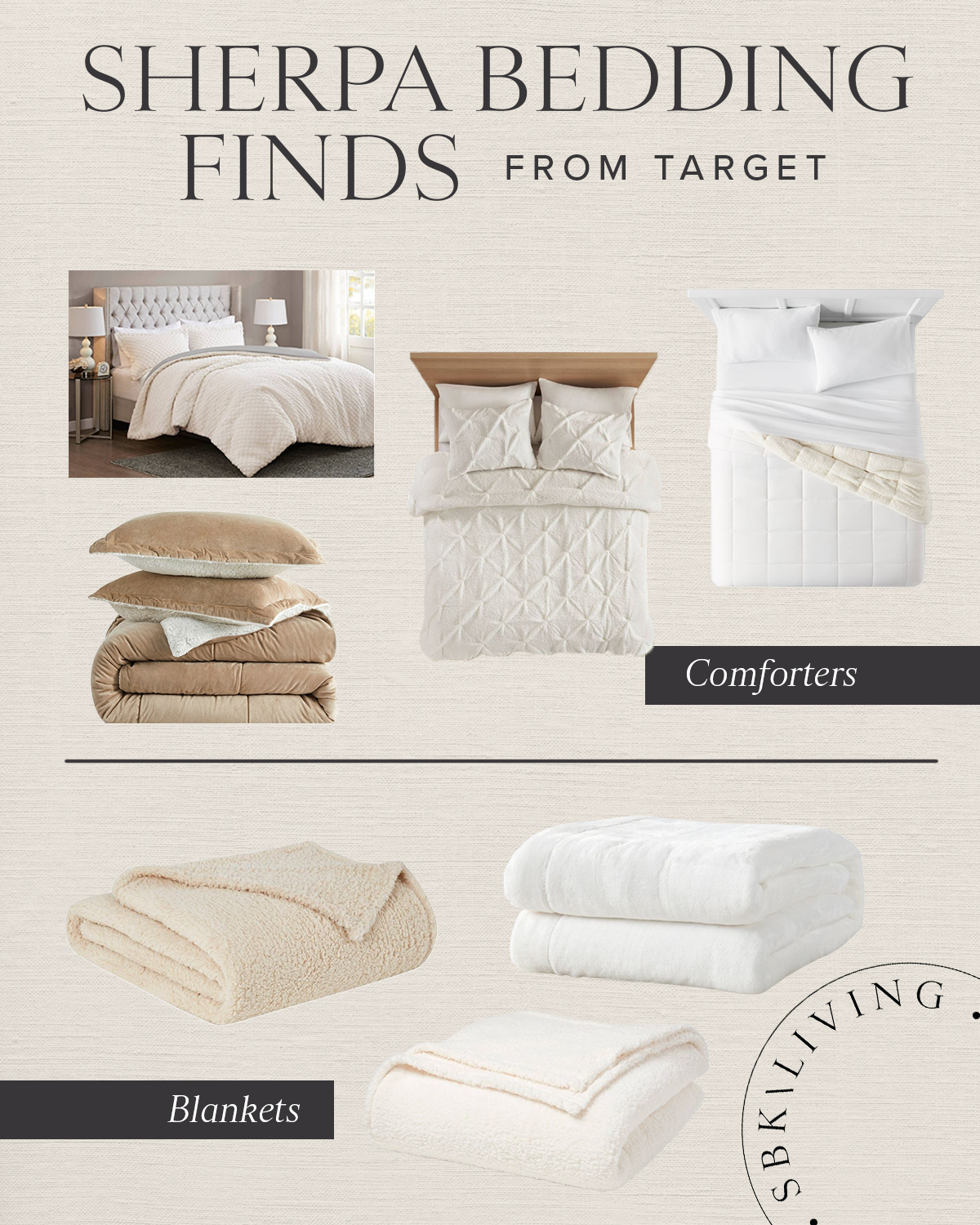 Sherpa Bedding Finds From Target