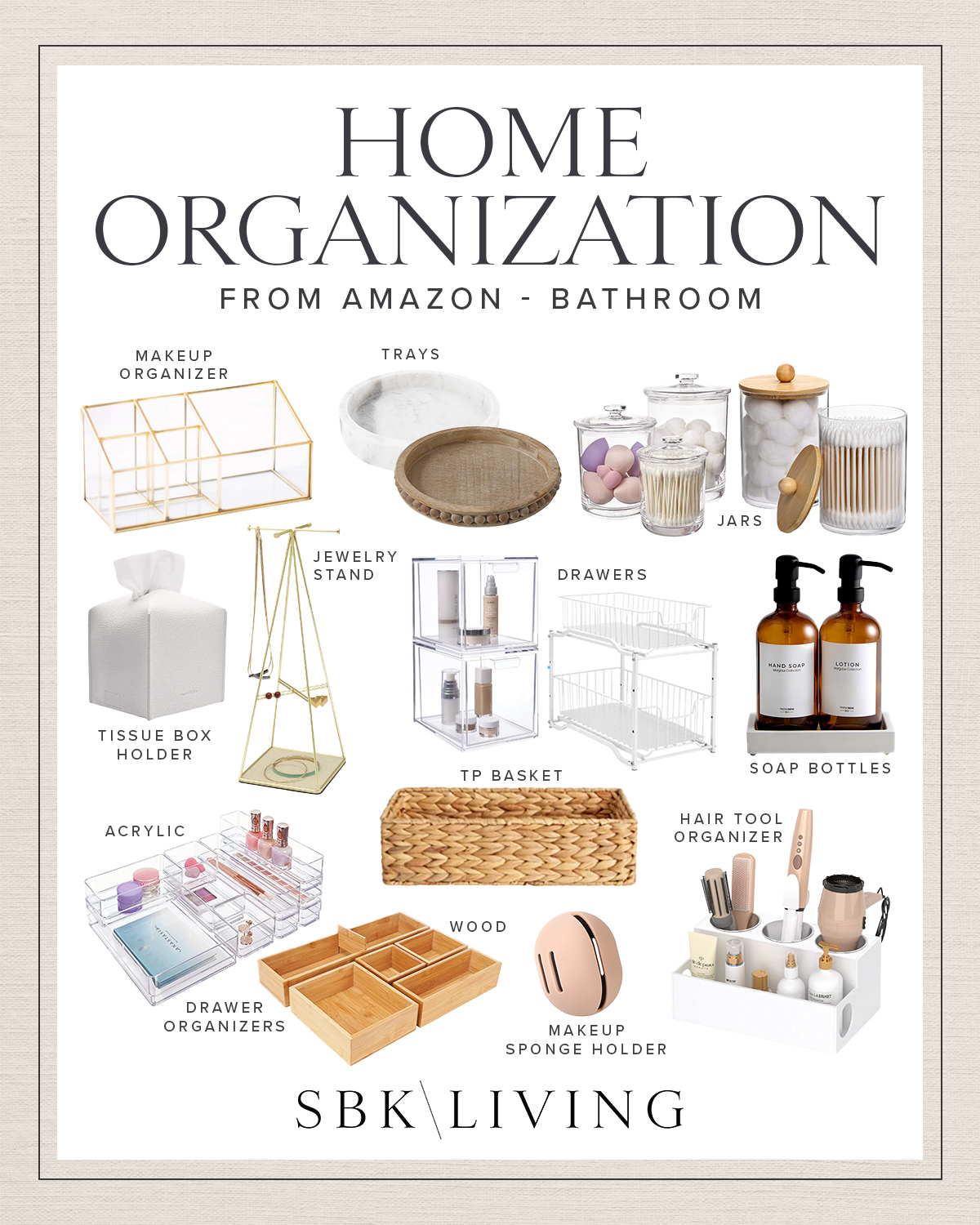 Amazon Bathroom Organization