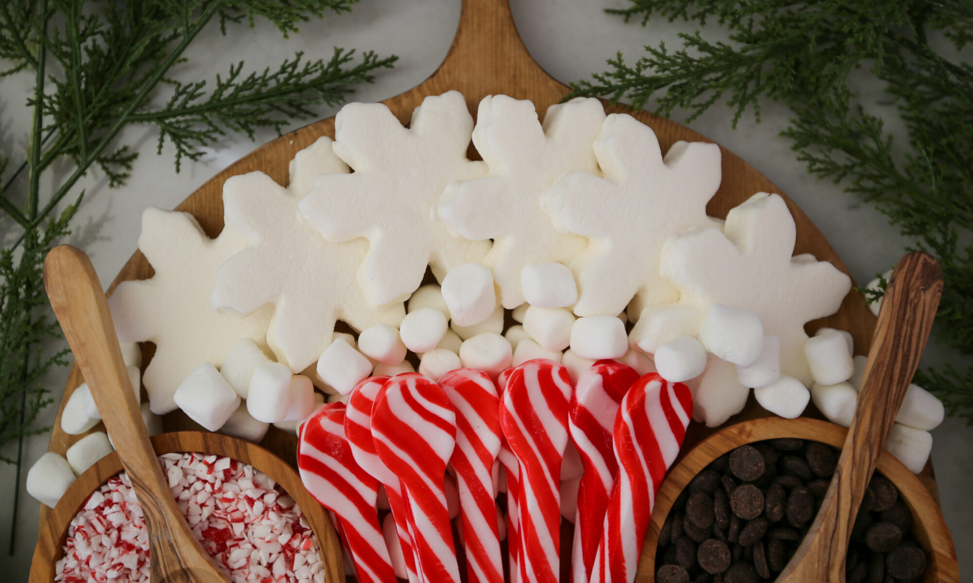 hot coca charcuterie board