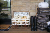 farmhouse halloween front porch