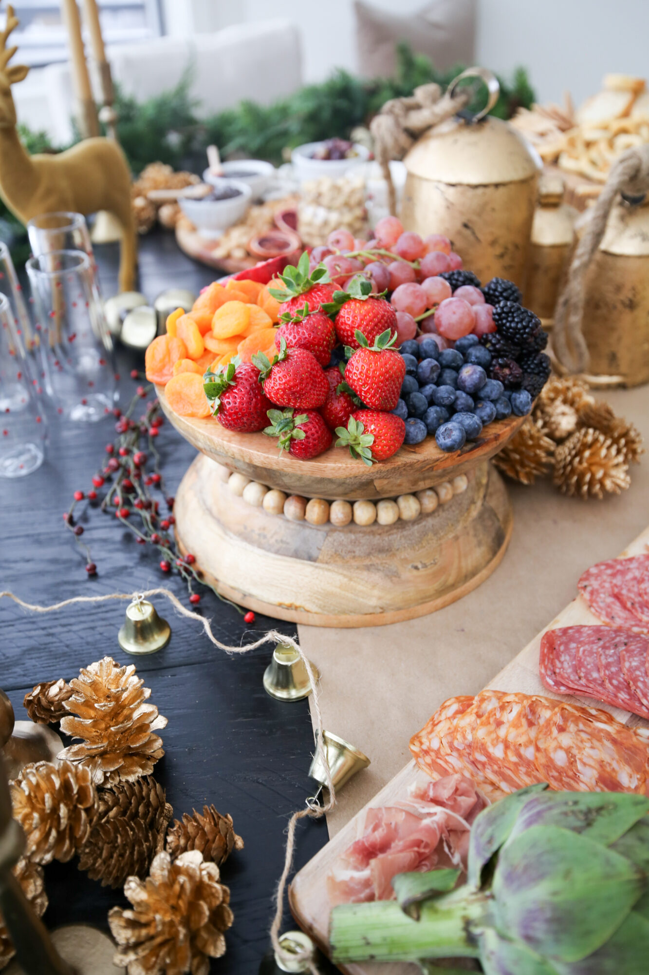 christmas holiday grazing table