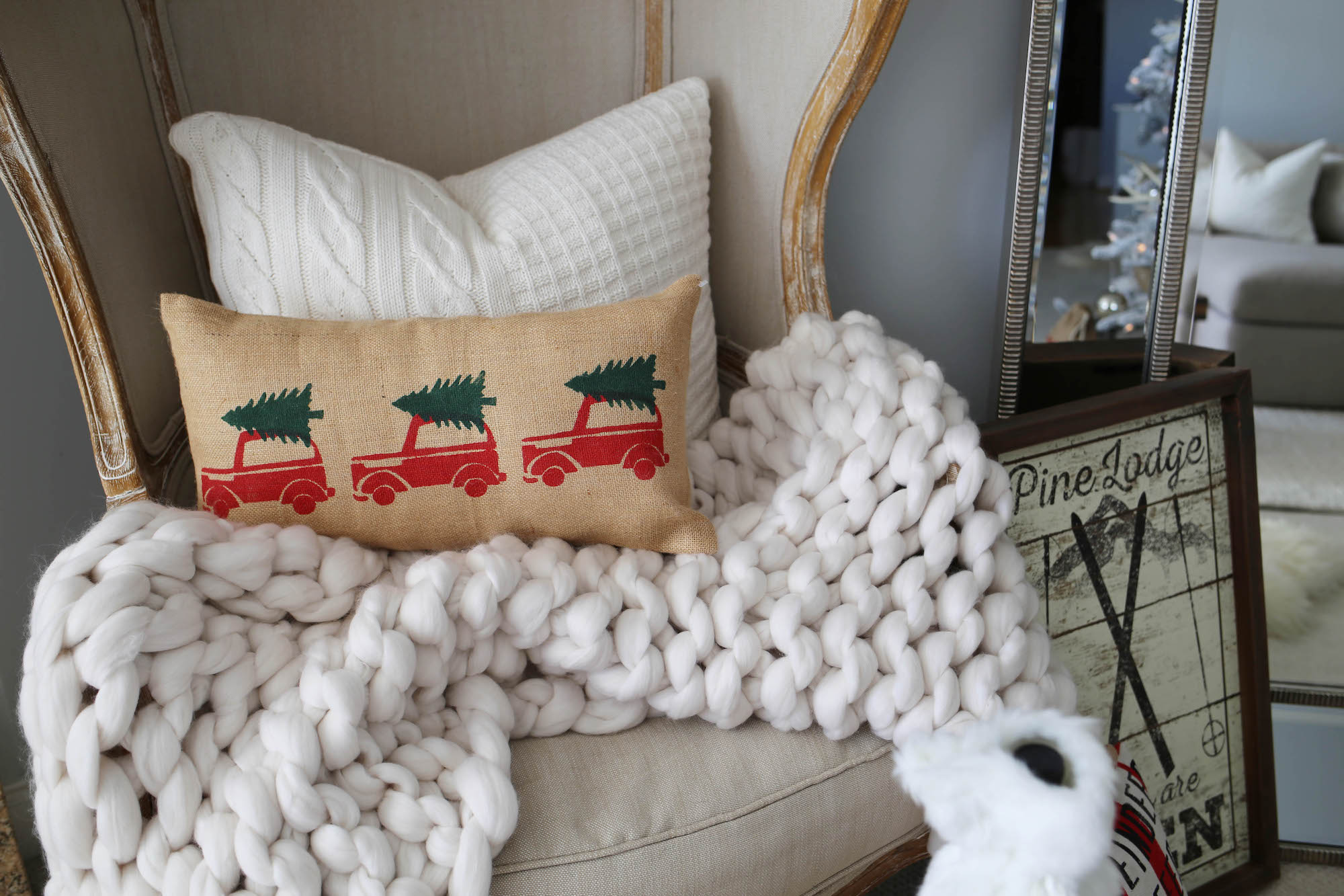 rustic chic holiday decor