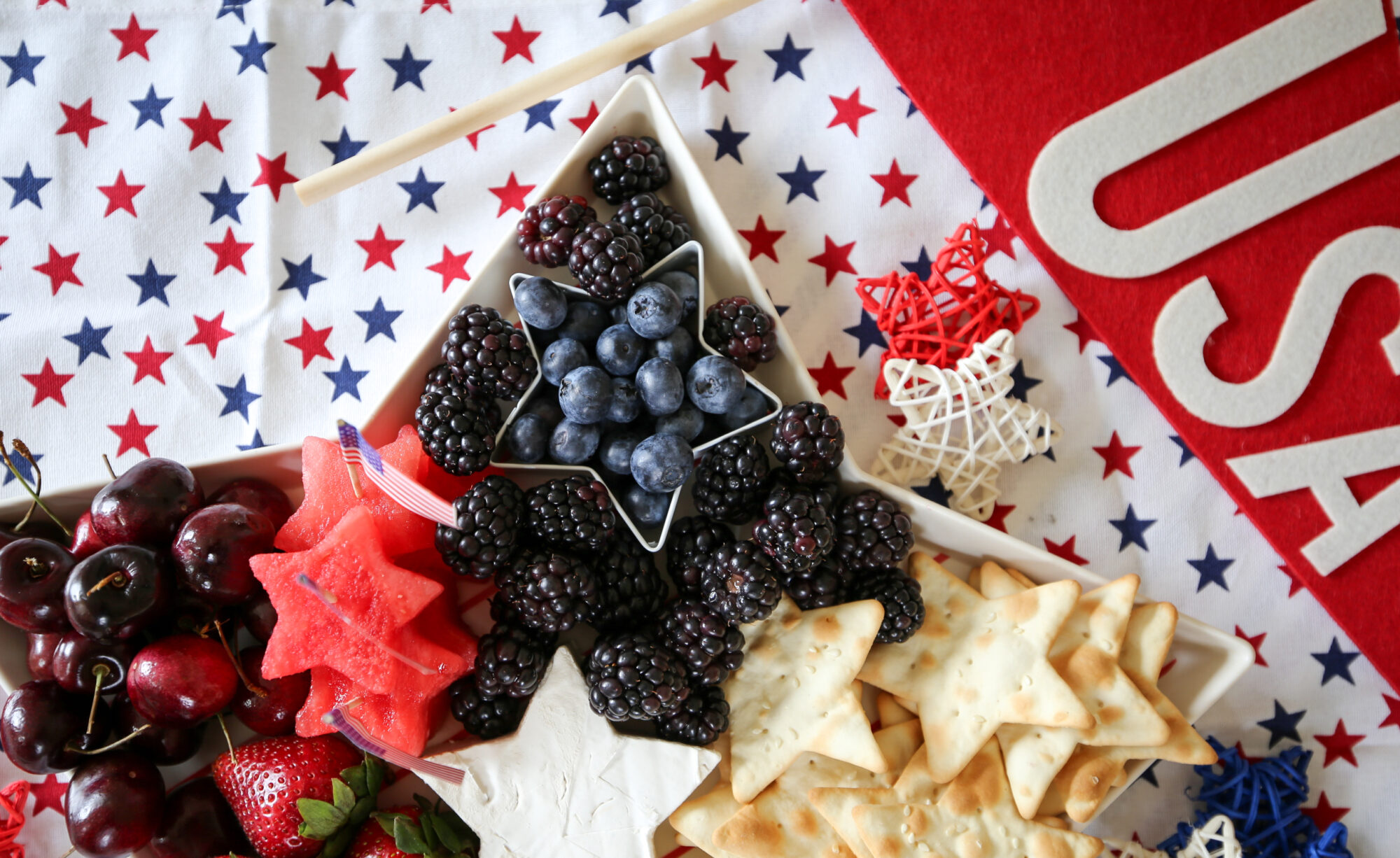 4th of July Star charcuterie board