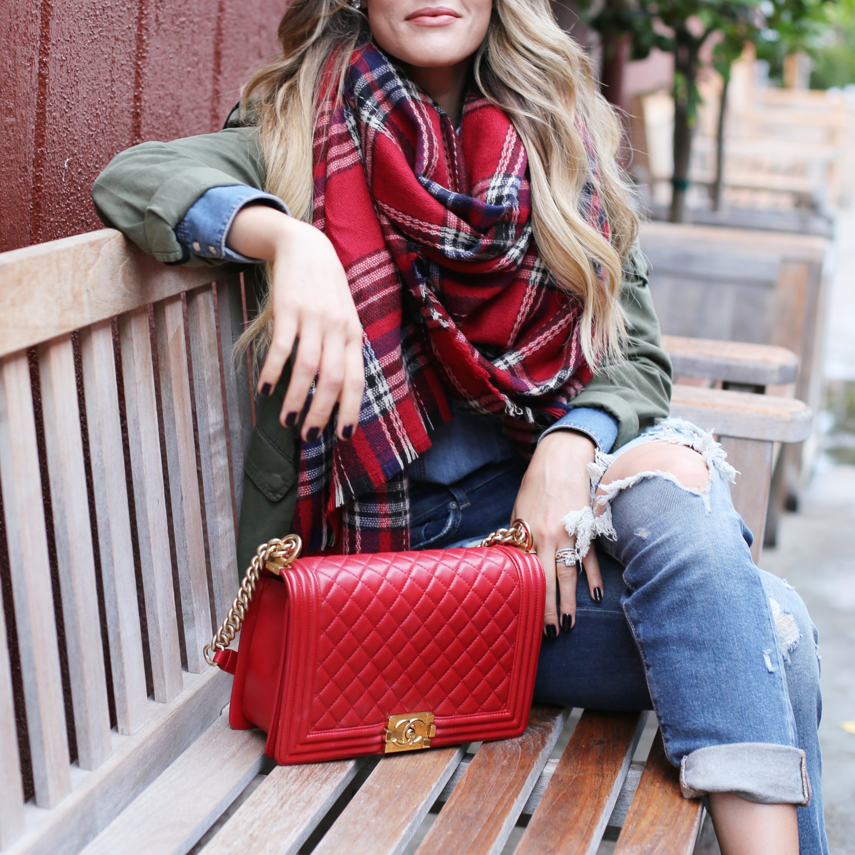 lulus plaid styled by kasey