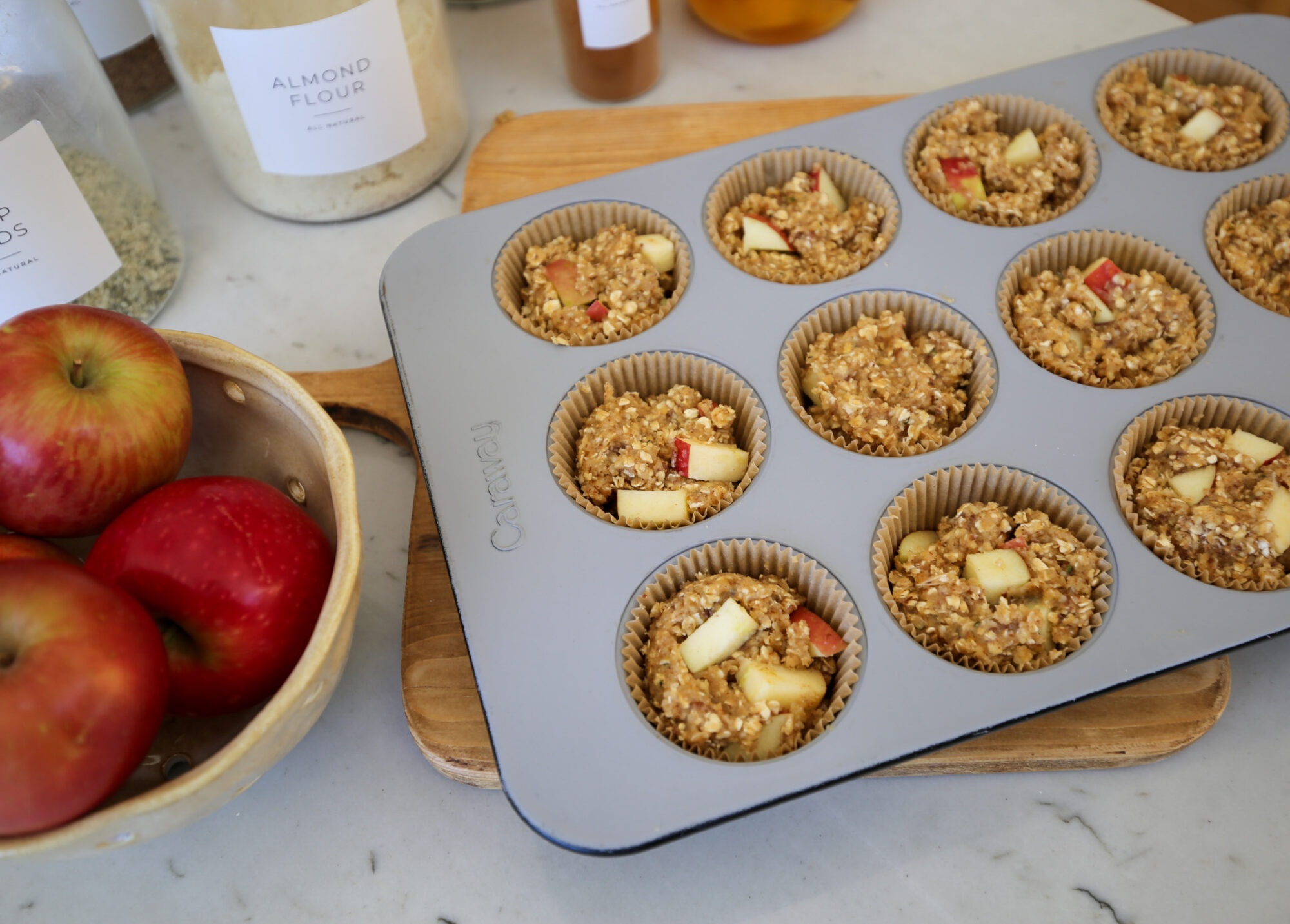 fall apple cinnamon muffins gluten free