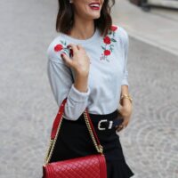 roses ruffles and red