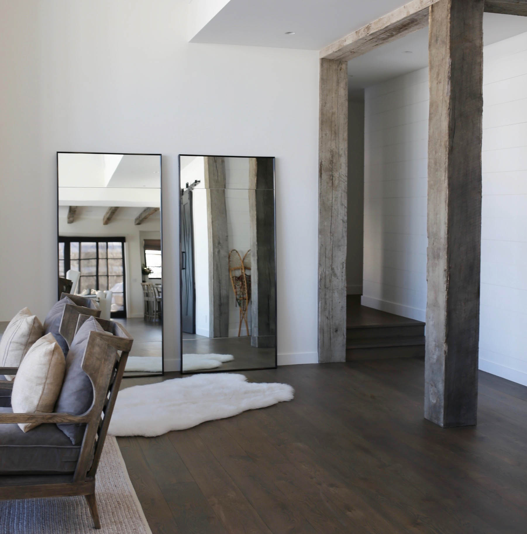 modern farmhouse living room