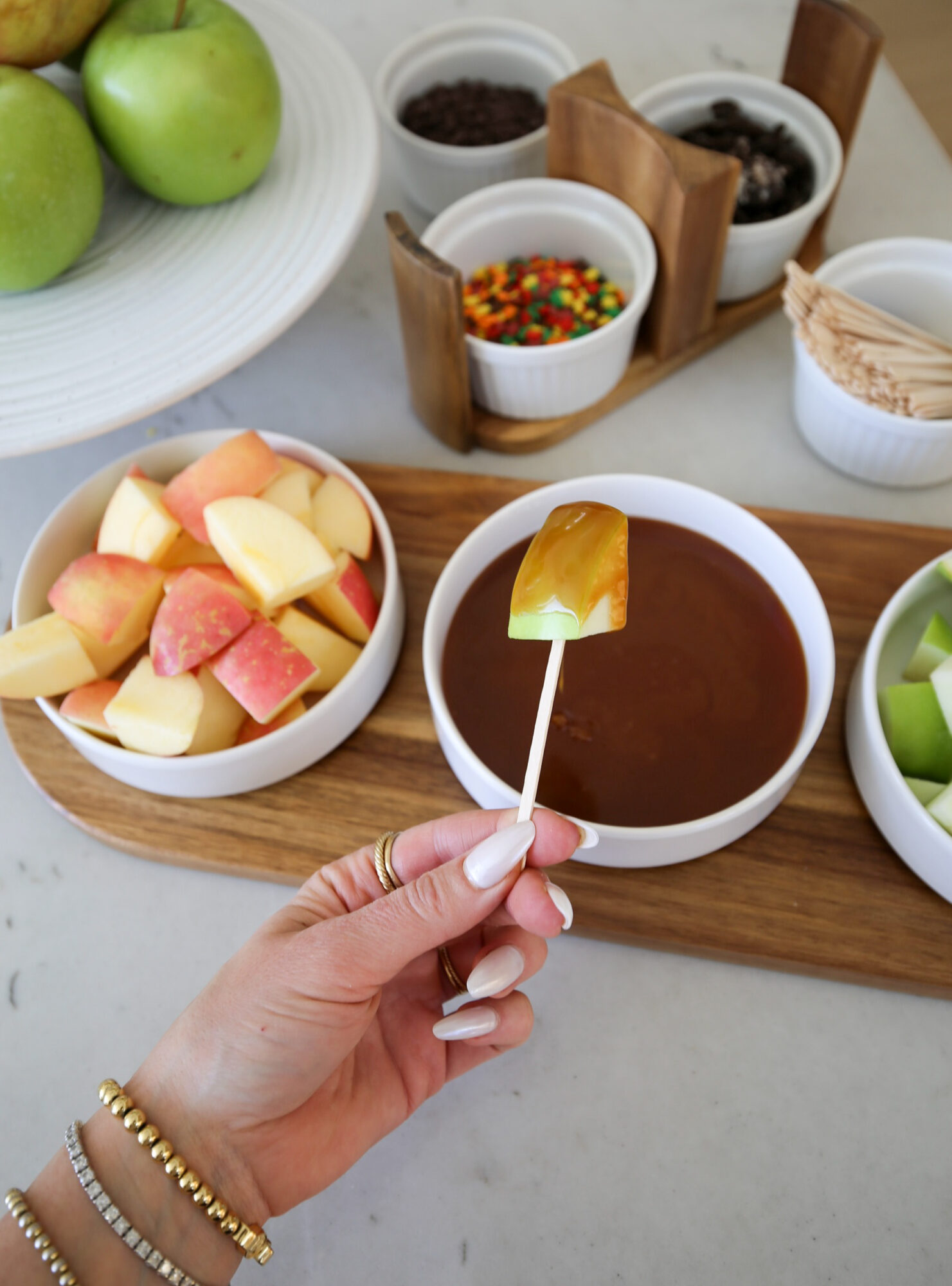 caramel apple bites bar