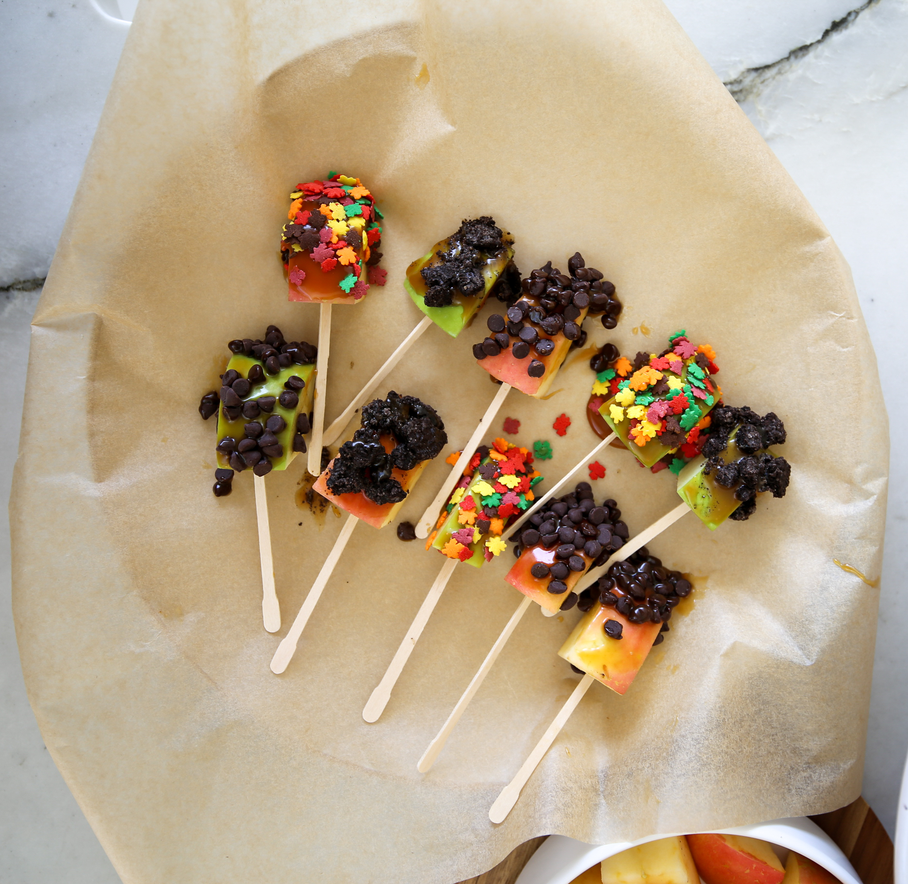 caramel apple bites bar