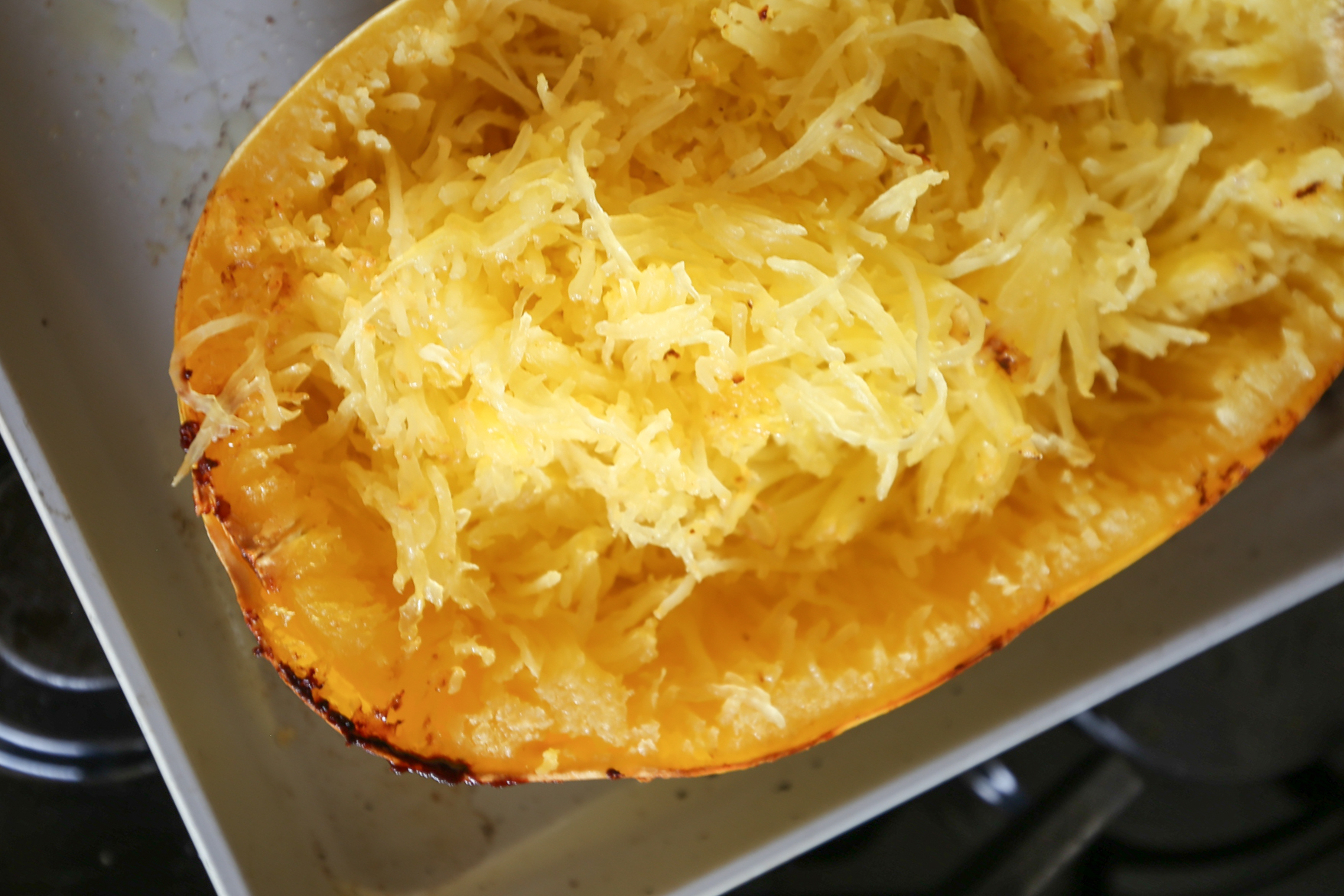 grass fed beef spaghetti squash bowls