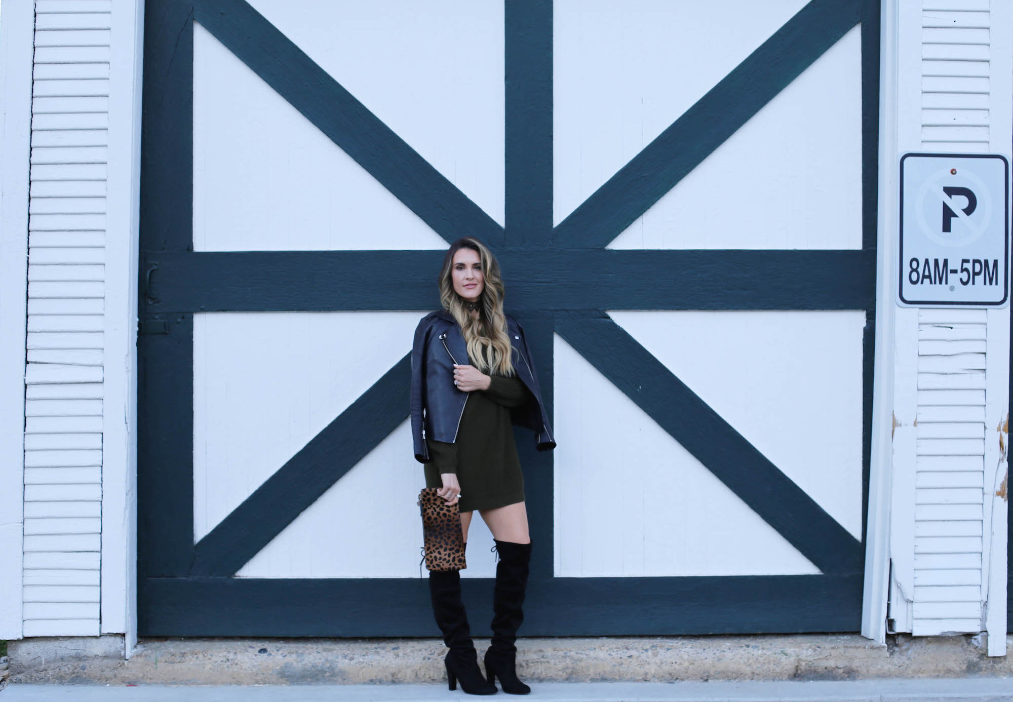 sweater dress styled by kasey