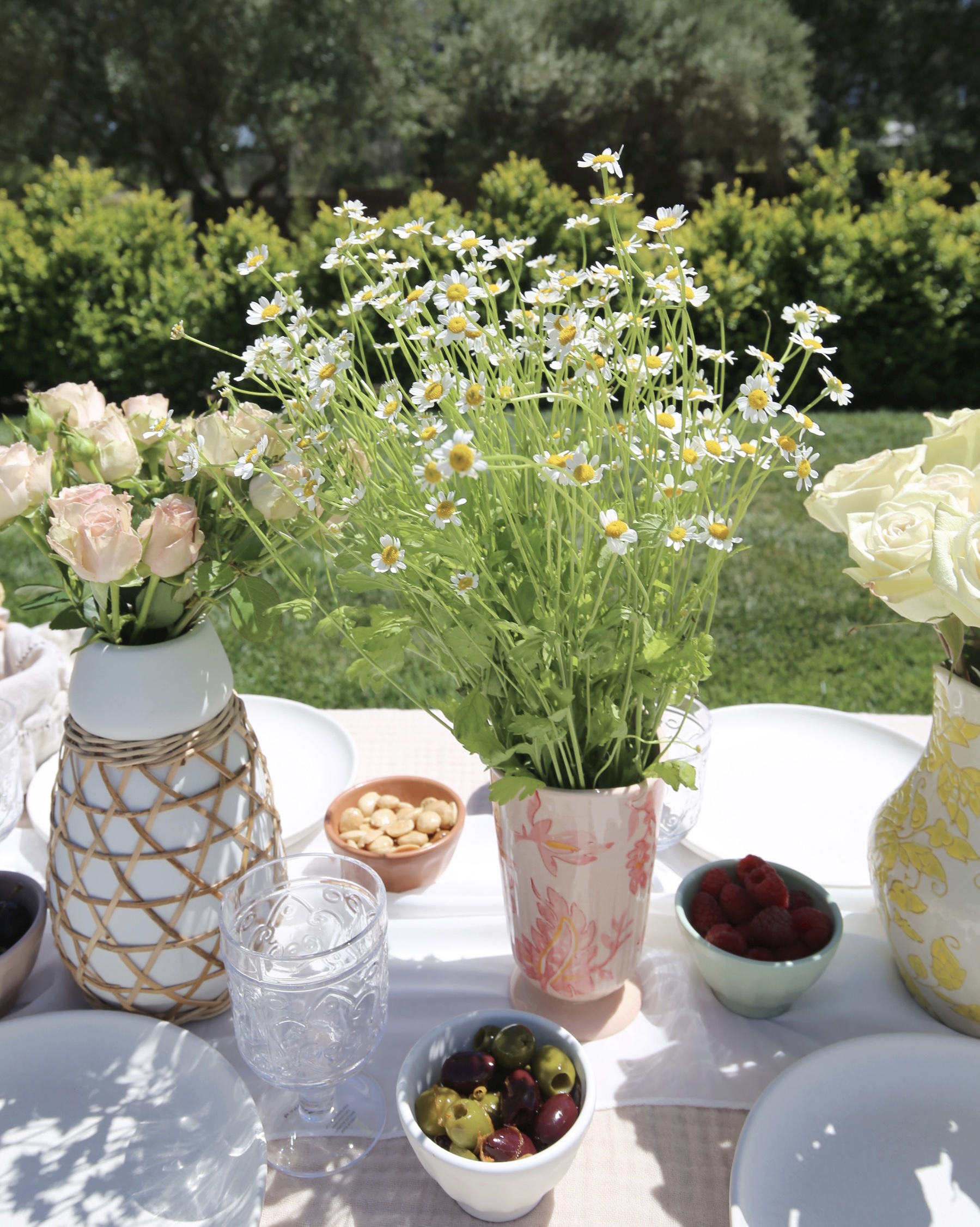 outdoor picnic setup