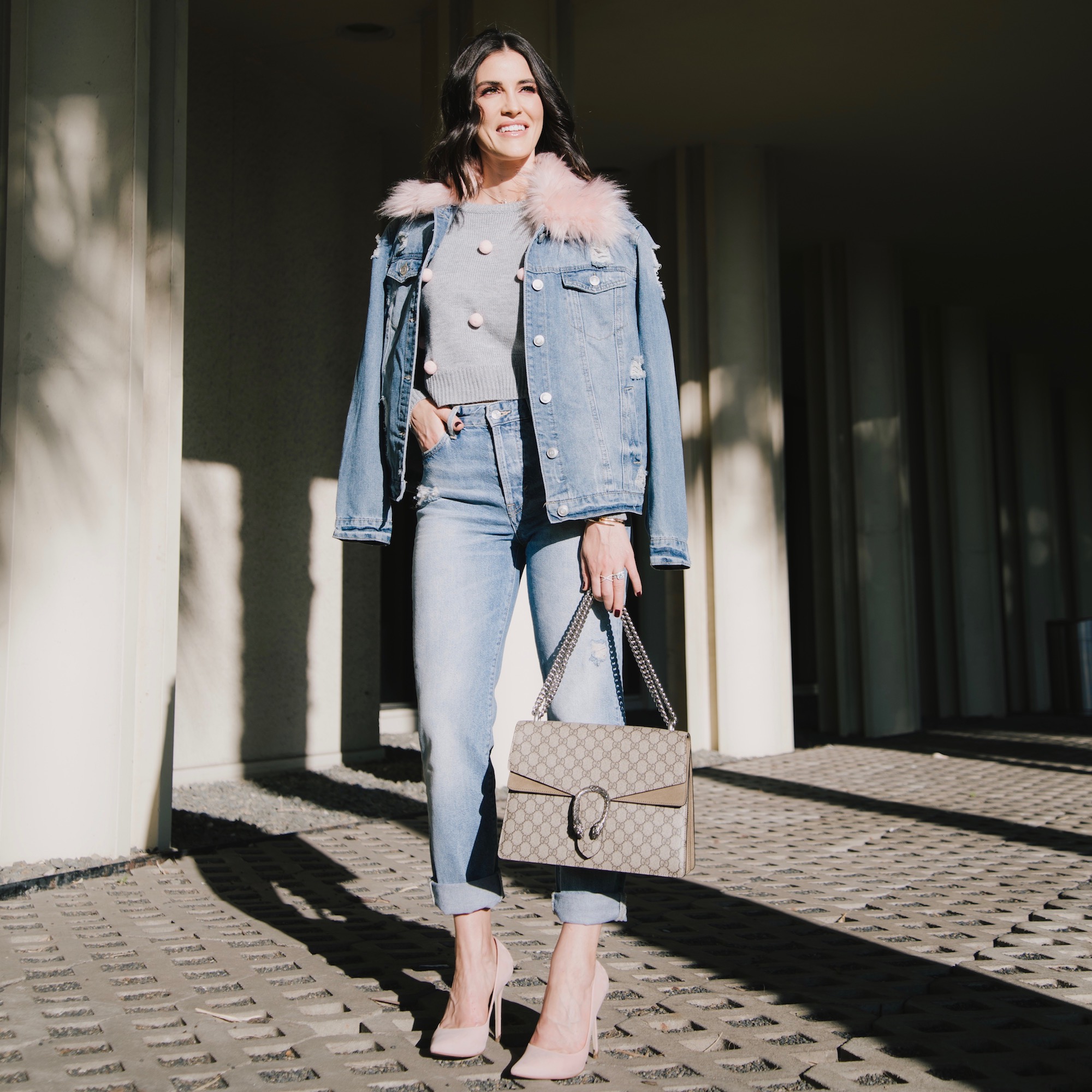 blush and blue jean baby