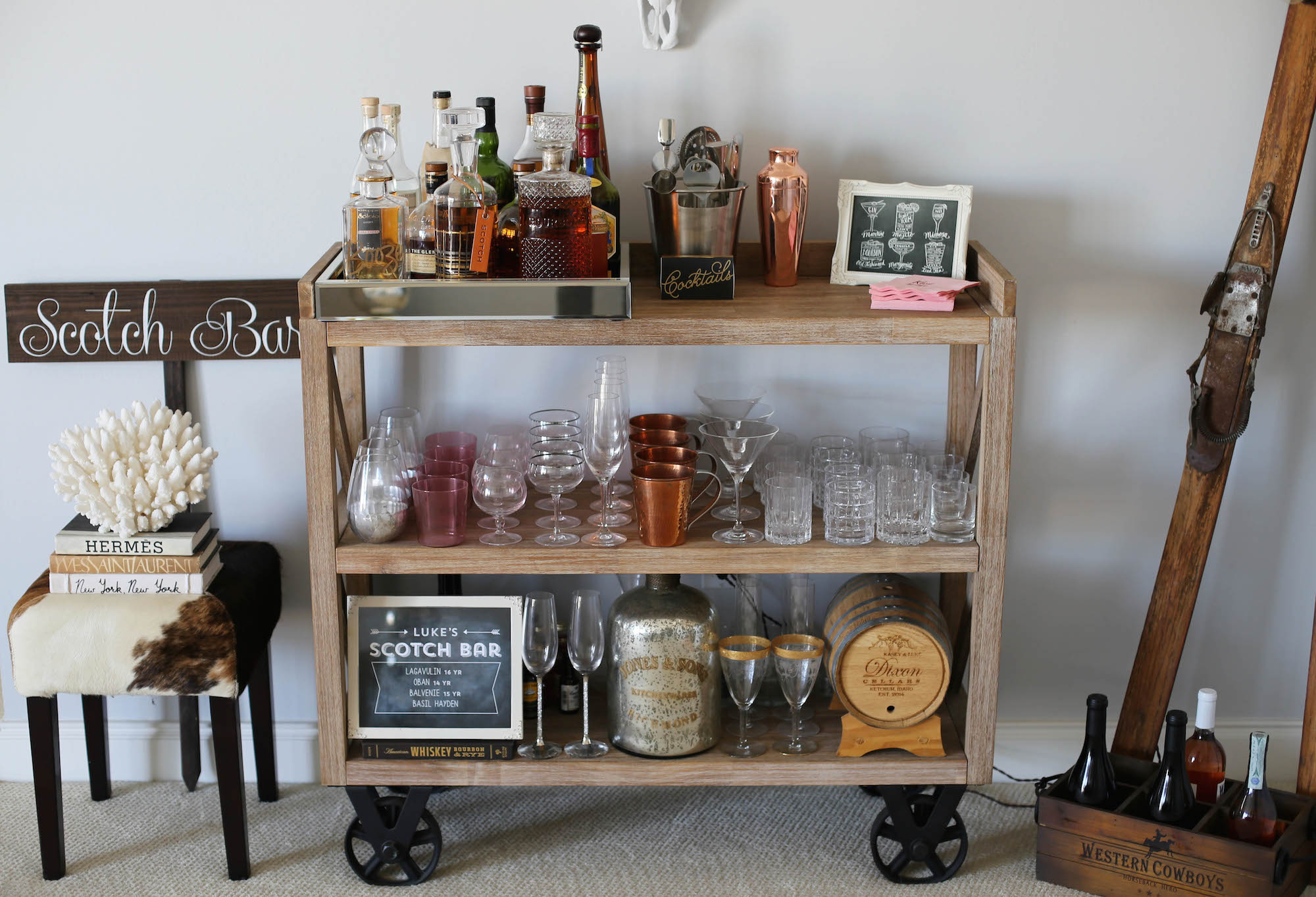 home style bar cart