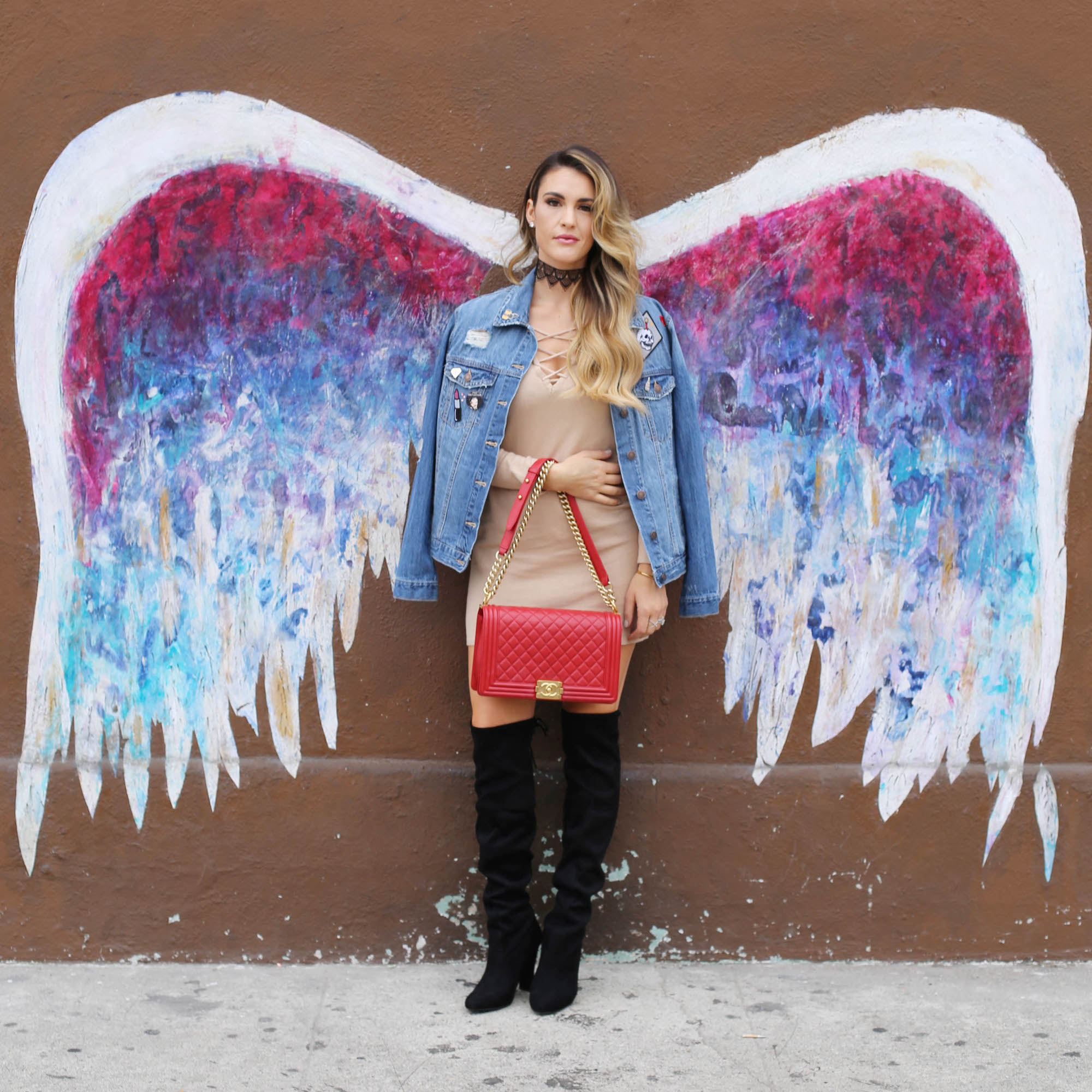 la angel wings wall styled by kasey