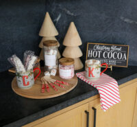 holiday hot cocoa bar