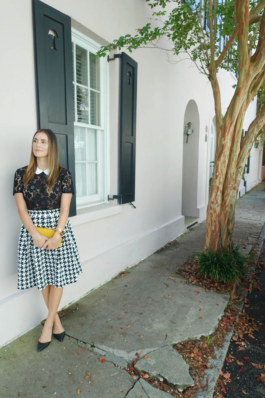 houndstooth and lace