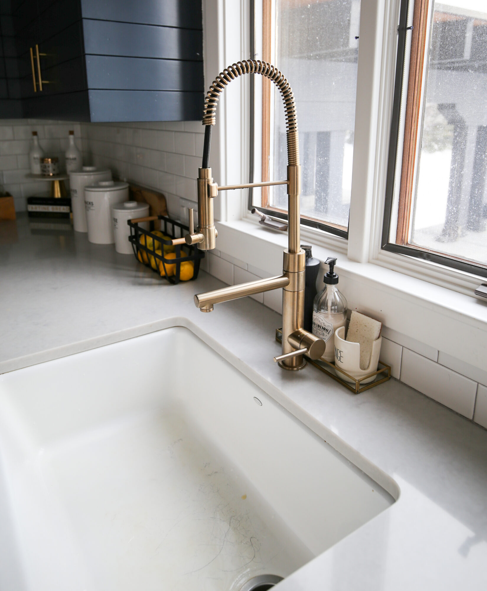 fixer upper blue kitchen