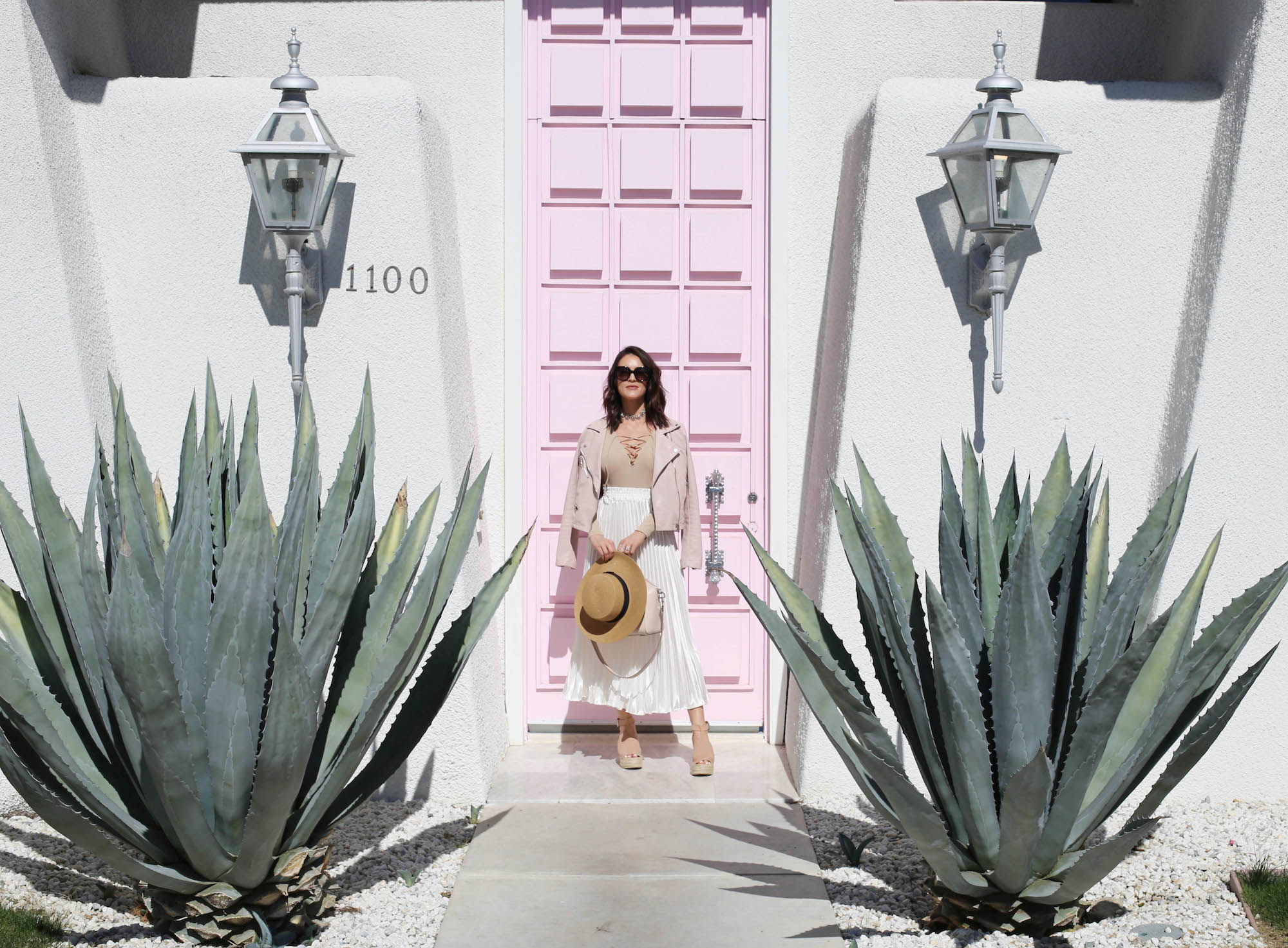 palm springs pleats_pink door