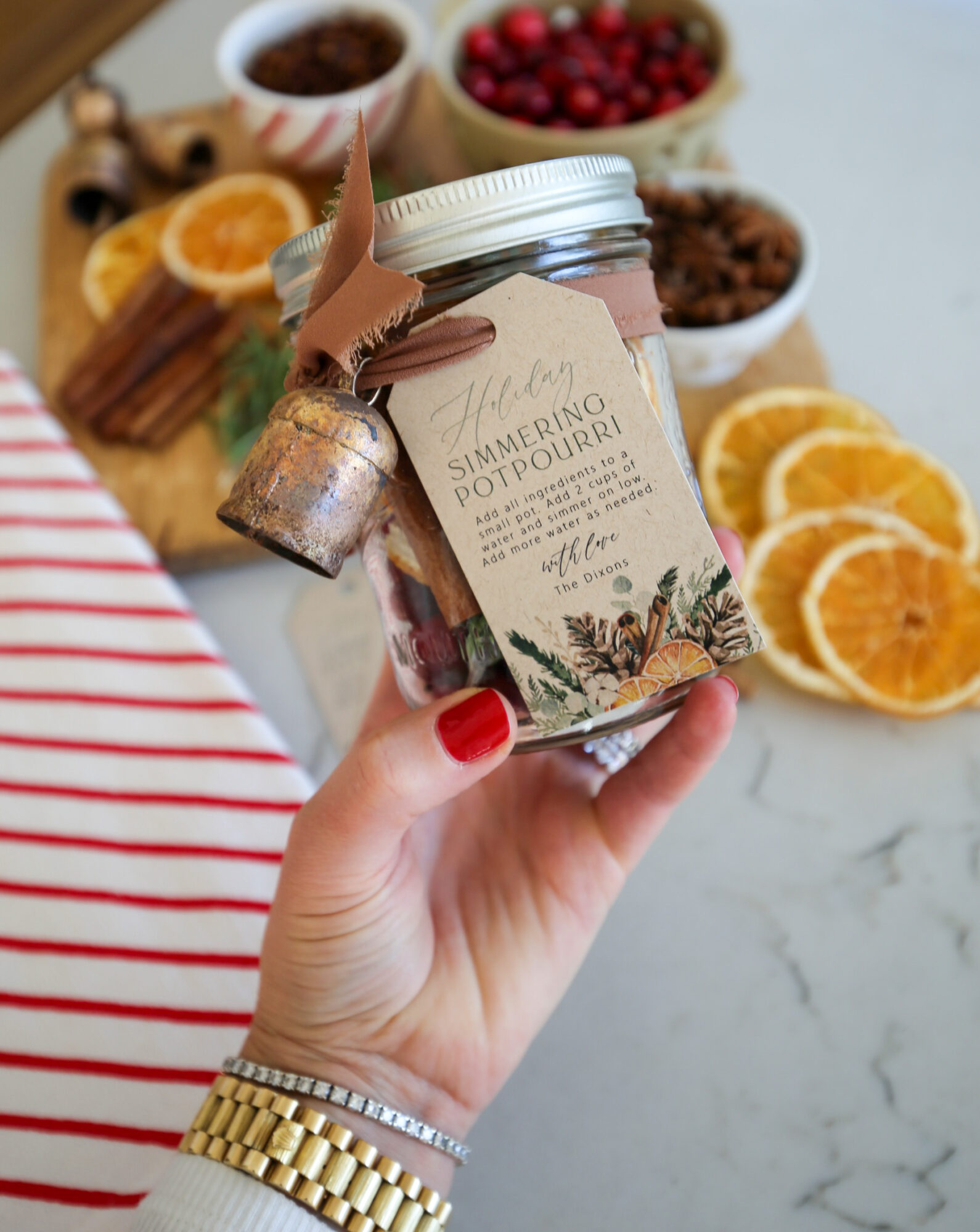 diy holiday simmer pot gift