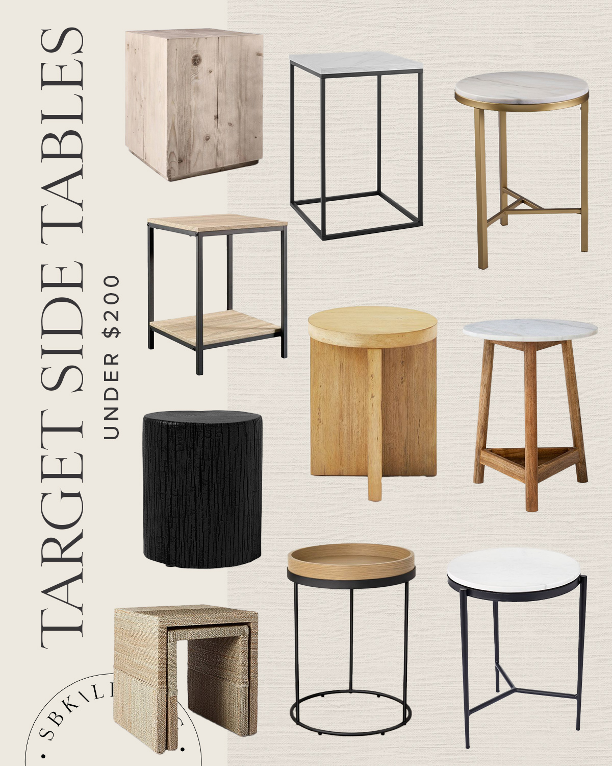 Target Side Tables Under $200