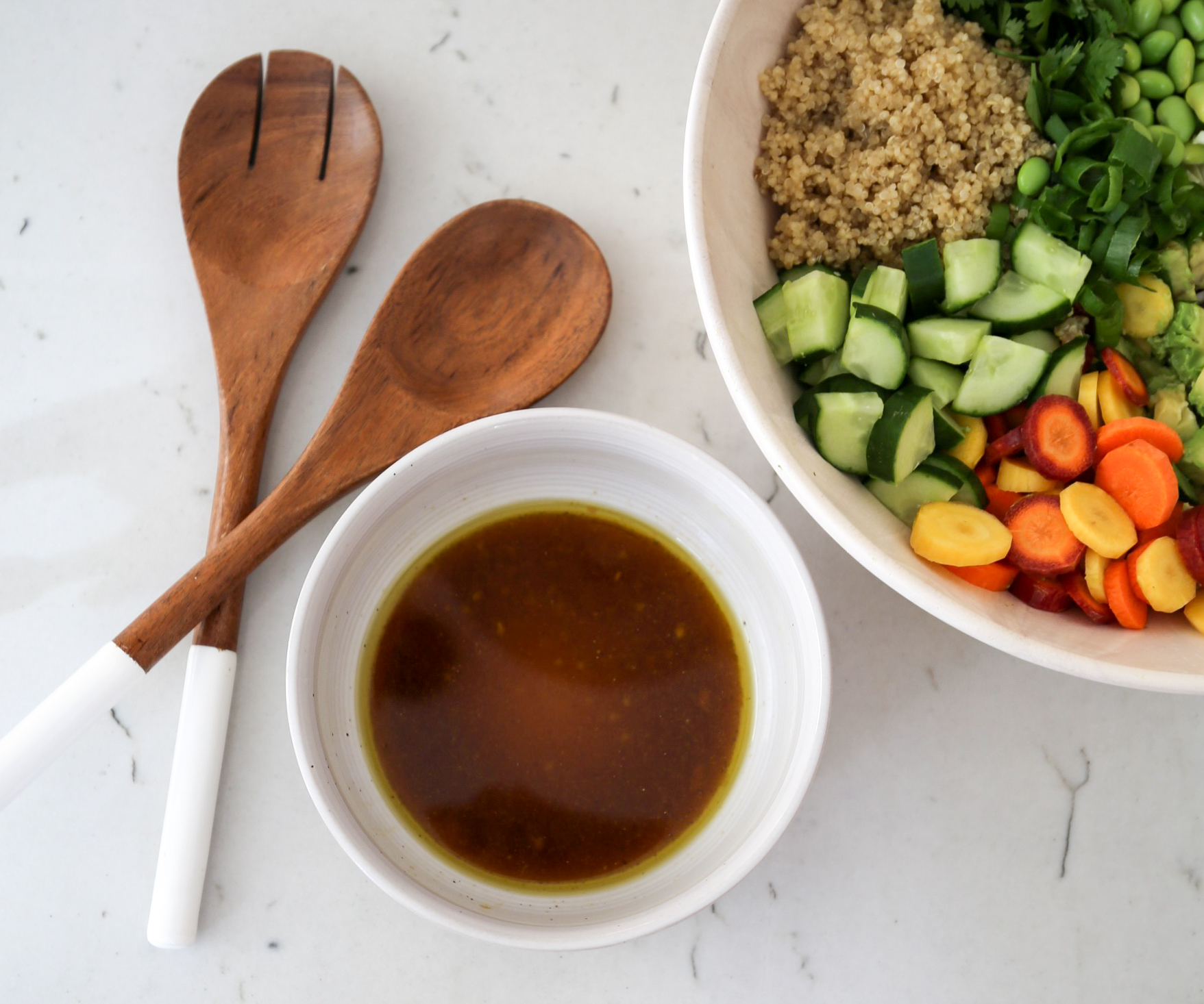 sesame ginger quinoa salad