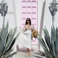 palm springs pleats_pink door