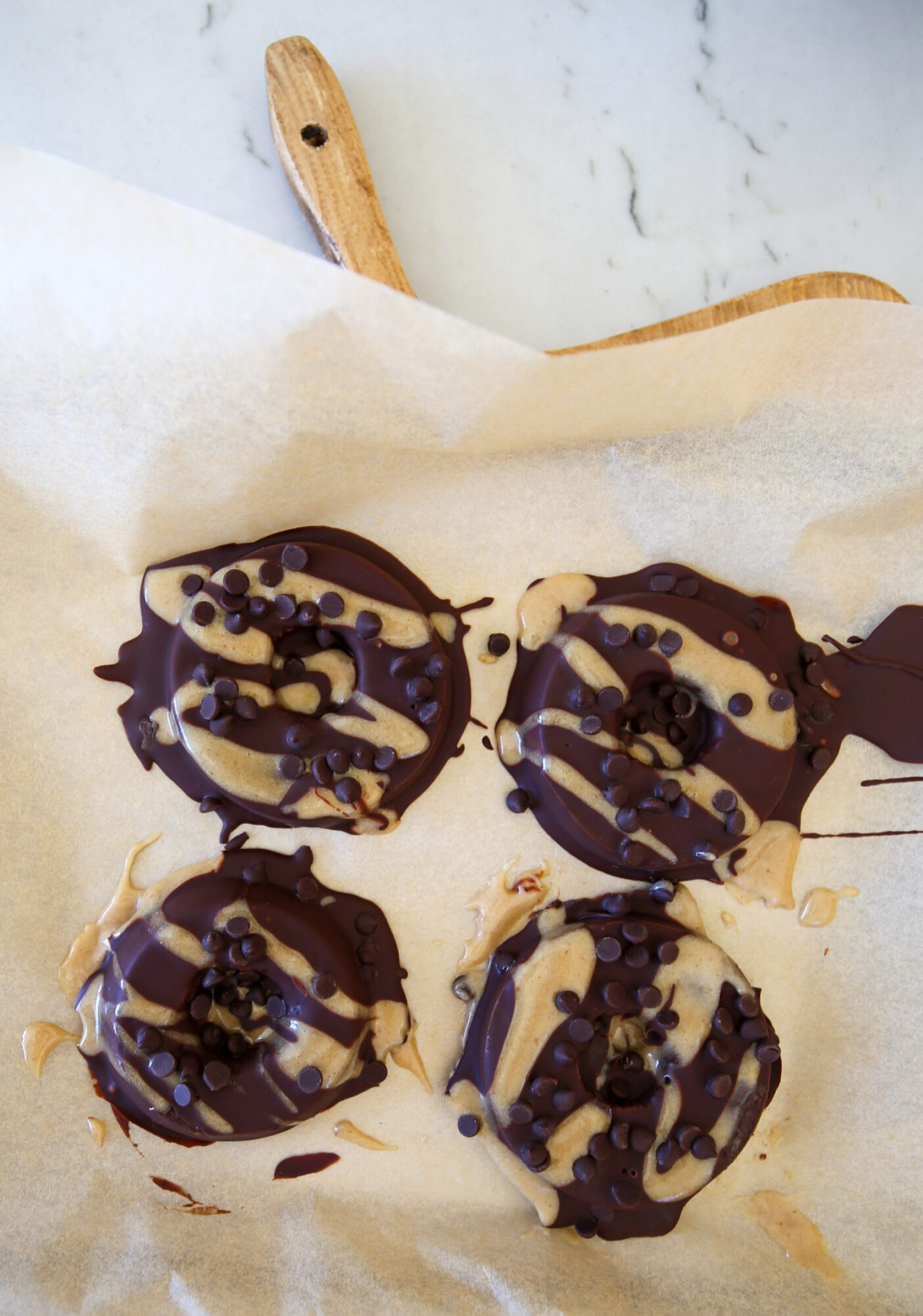 chocolate apple donuts