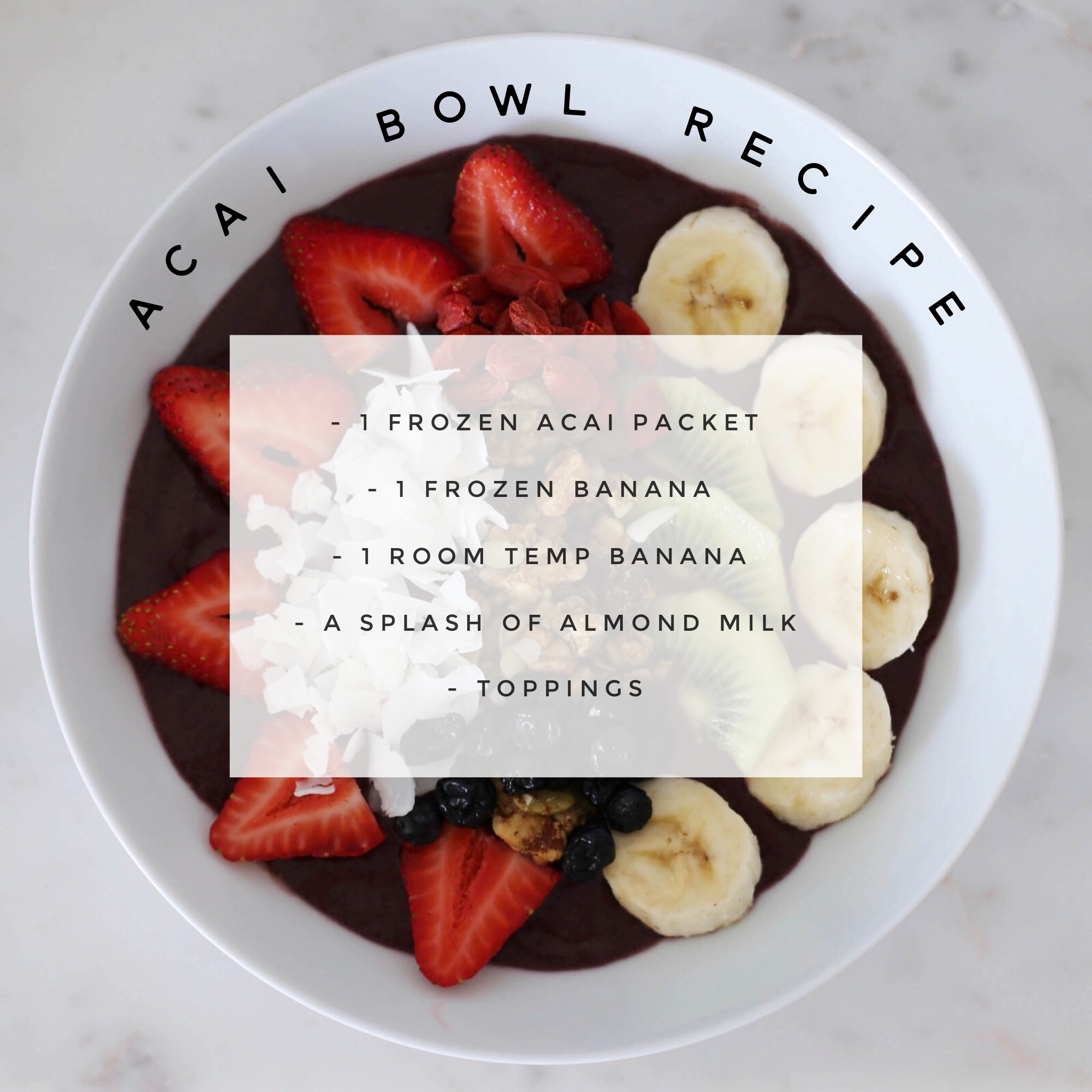 acai bowl recipe 