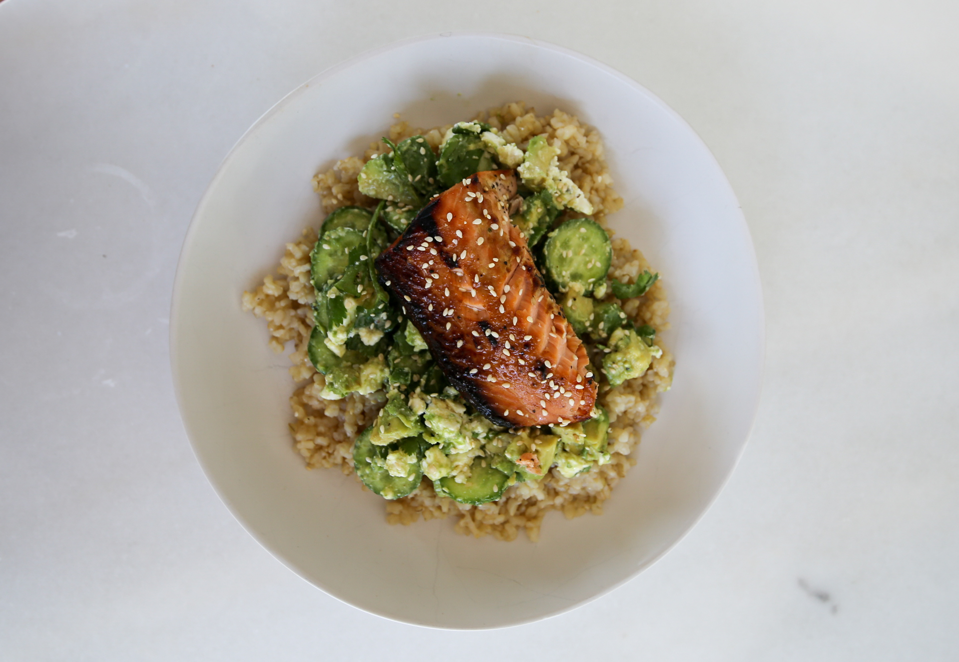 avocado cucumber salad