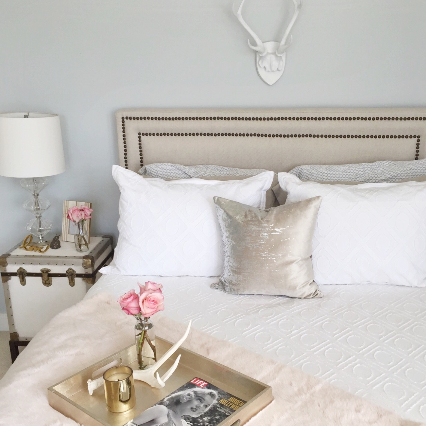 antler decor rustic chic