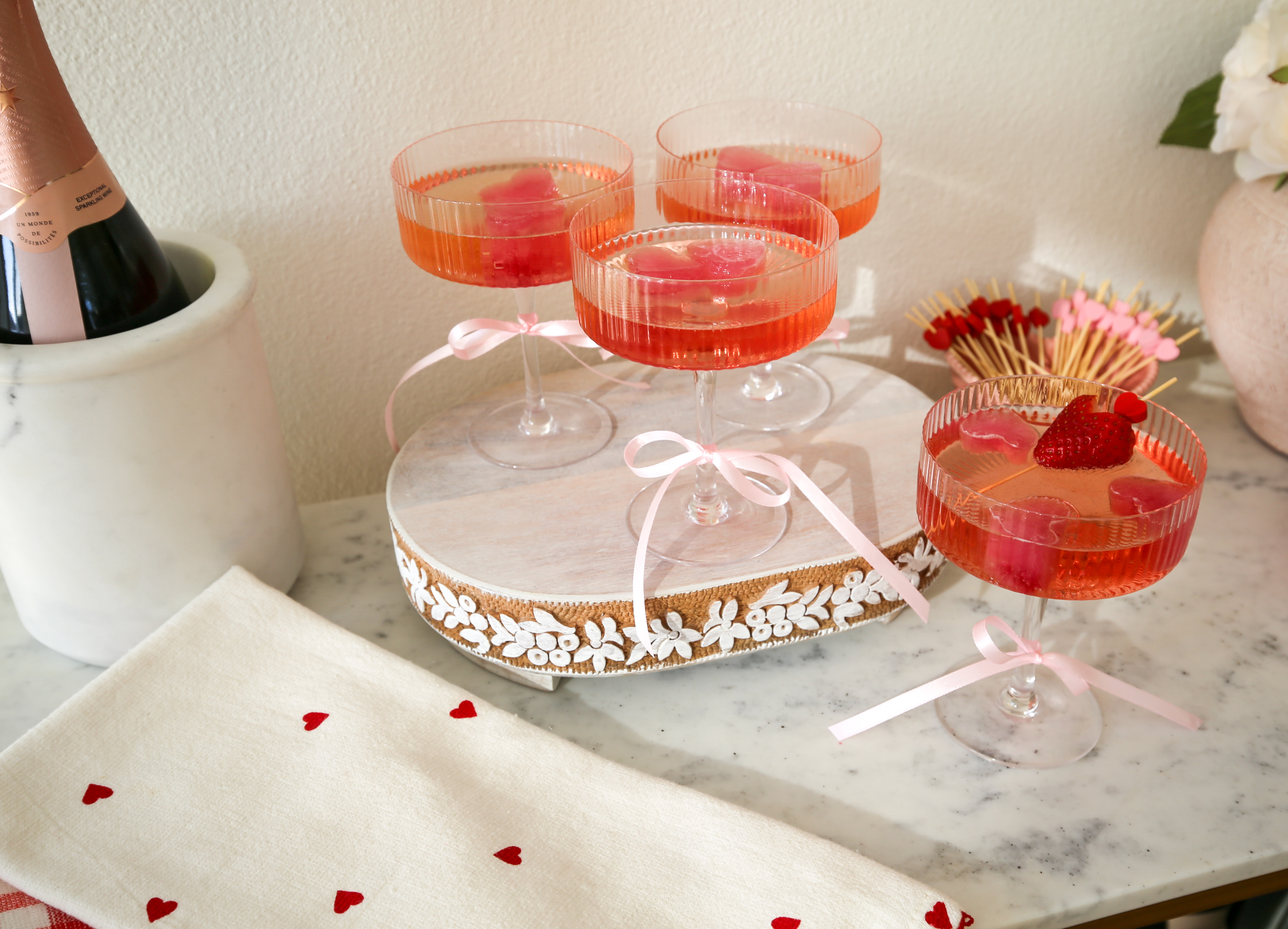 Valentine’s Day Bubbly Drink