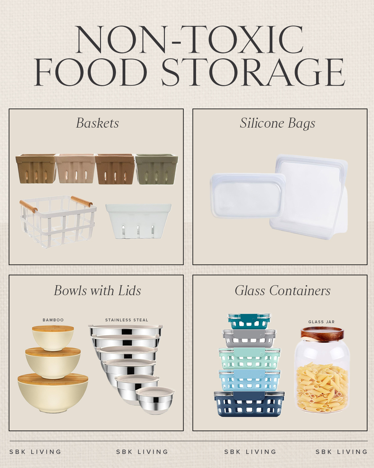 Non-Toxic Food Storage