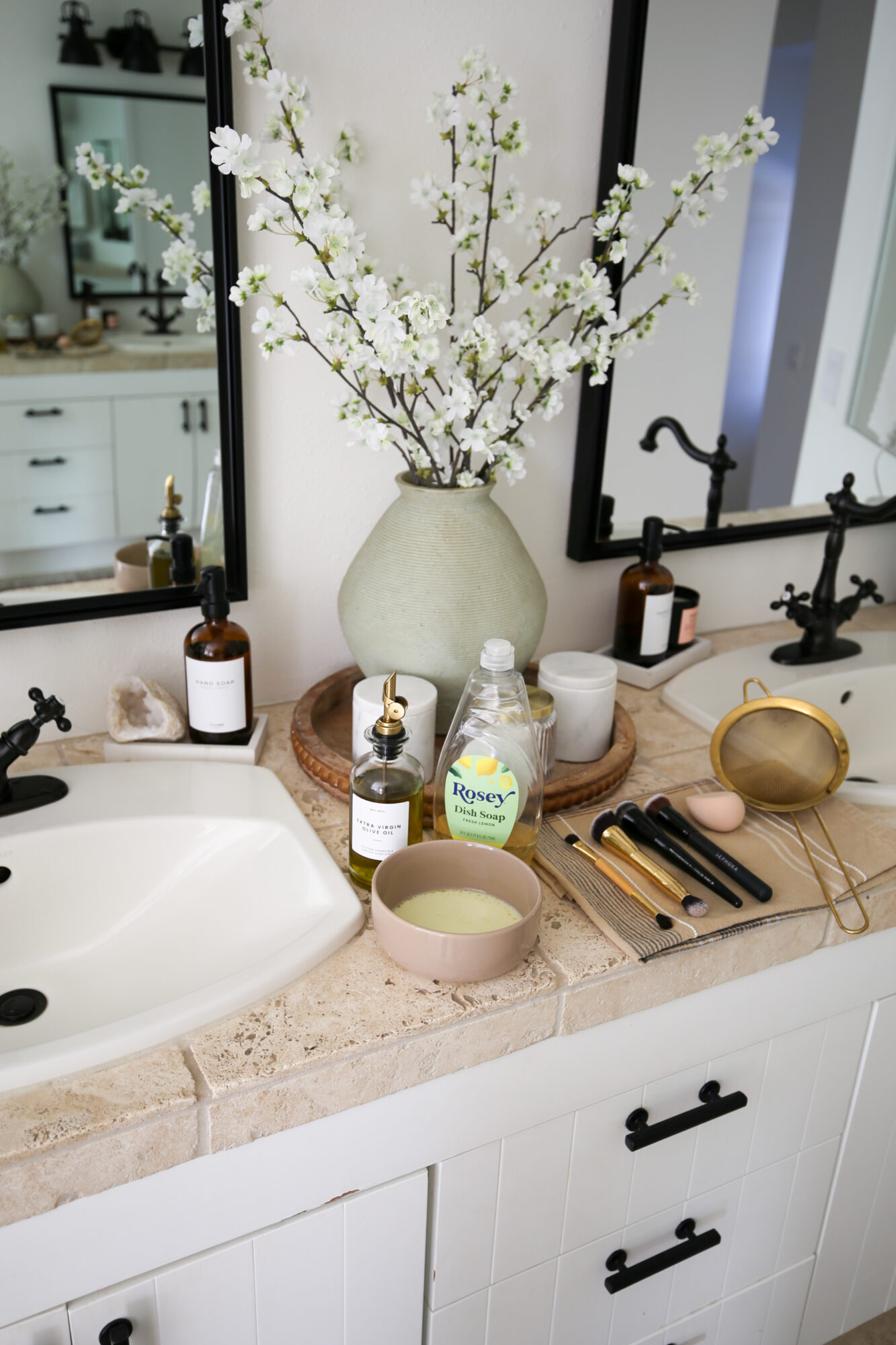 DIY makeup brush and sponge cleaner